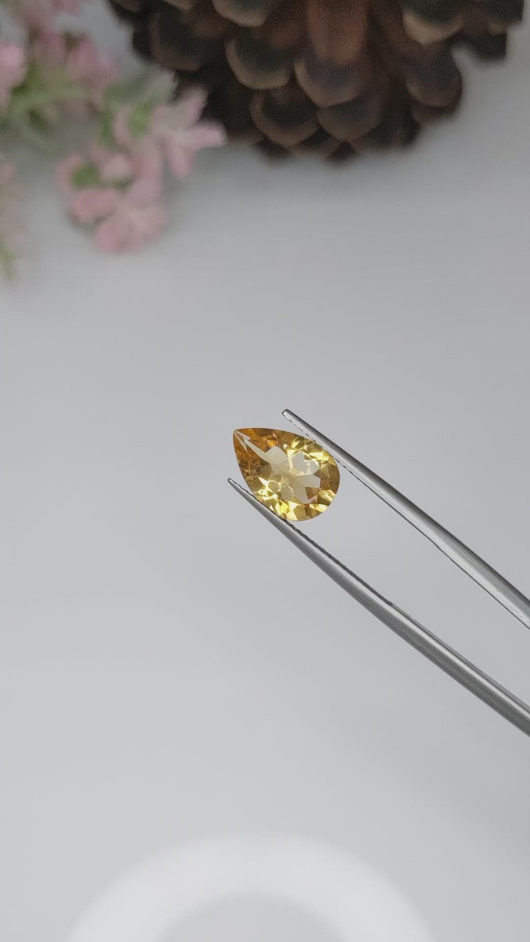 2.20 Ct. Citrine from Brazil Size Video