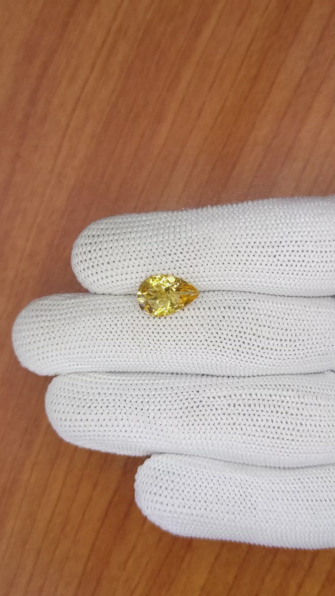 2.20 Ct. Citrine from Brazil Size Video
