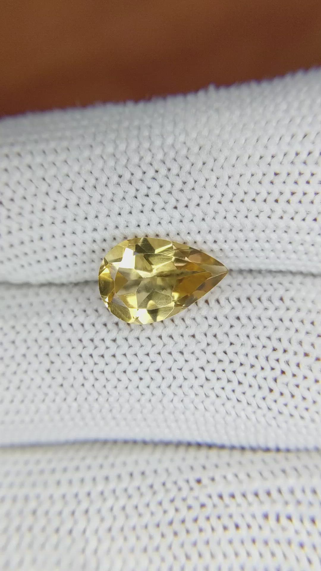 2.12 Ct. Citrine from Brazil Size Video