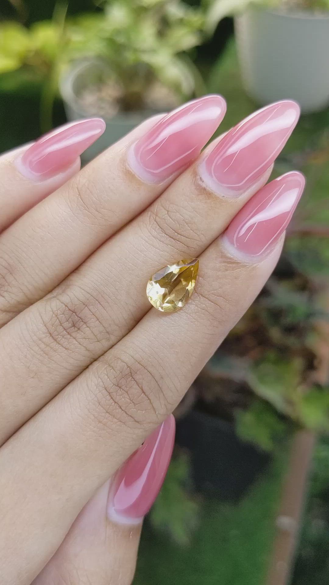2.12 Ct. Citrine from Brazil Size Video