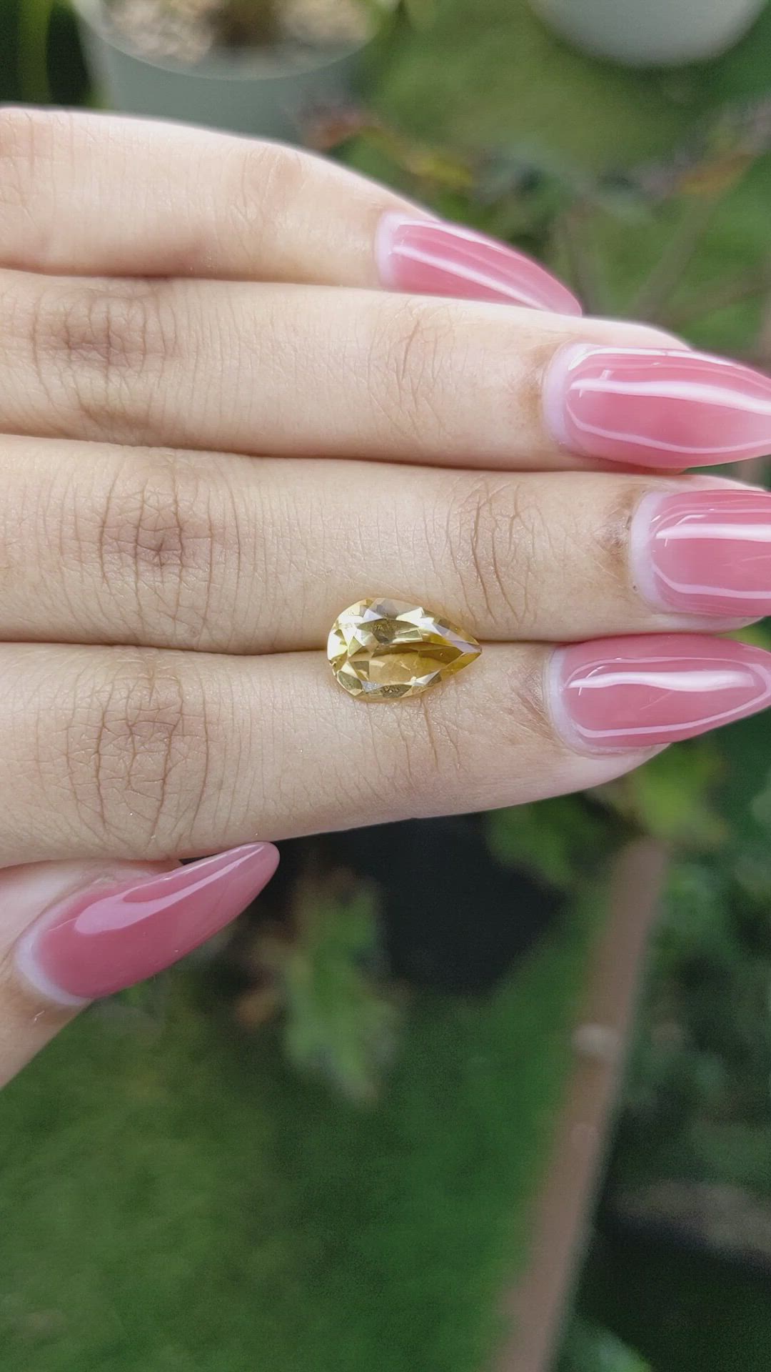 2.12 Ct. Citrine from Brazil Size Video