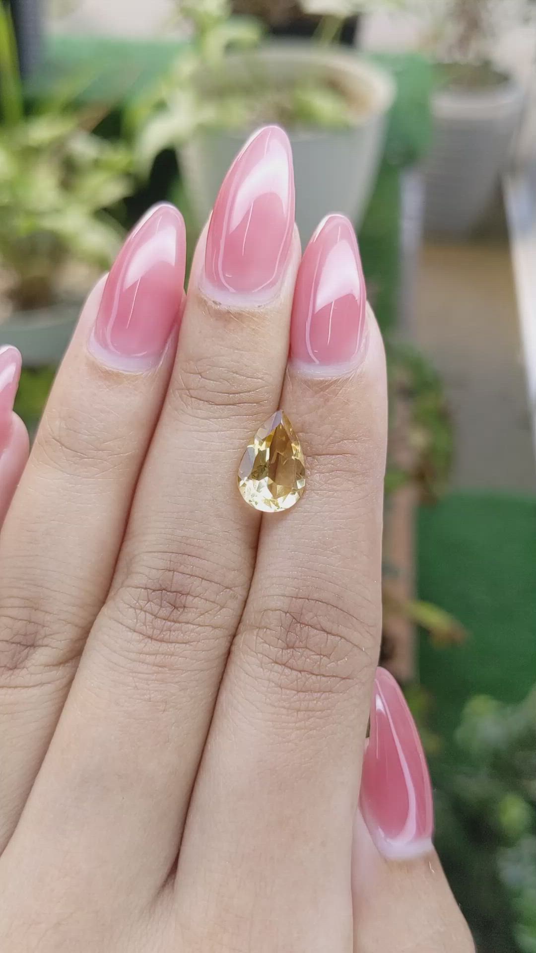 2.12 Ct. Citrine from Brazil Size Video