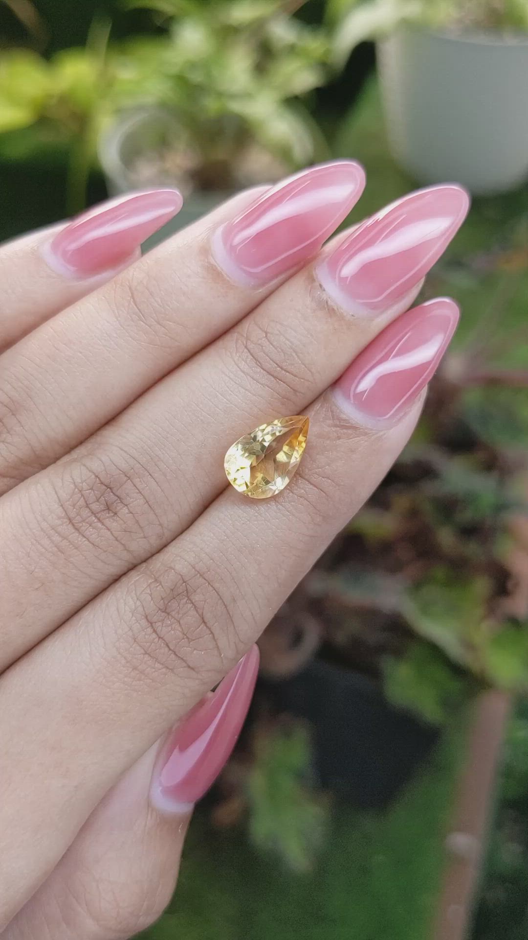 2.51 Ct. Citrine from Brazil Size Video
