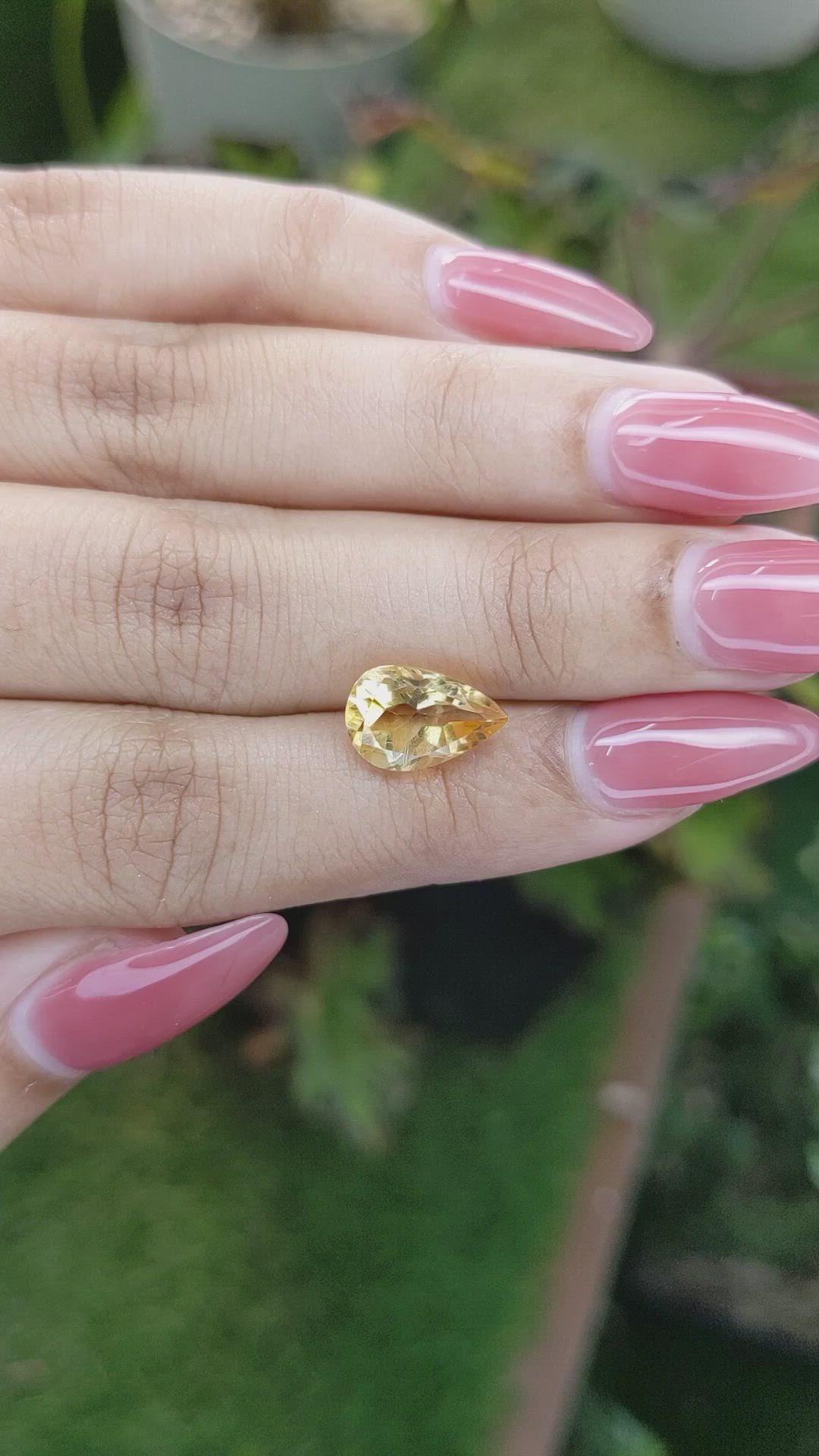 2.51 Ct. Citrine from Brazil Size Video