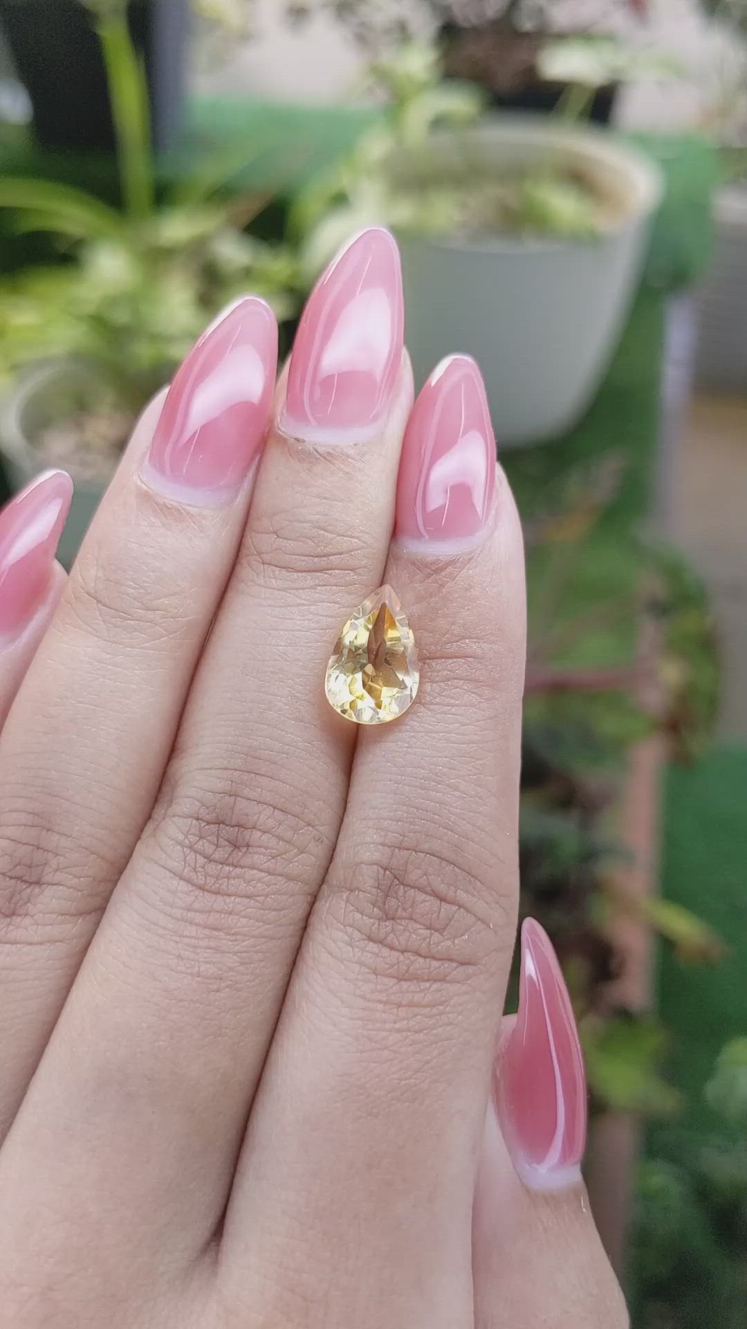 2.51 Ct. Citrine from Brazil Size Video