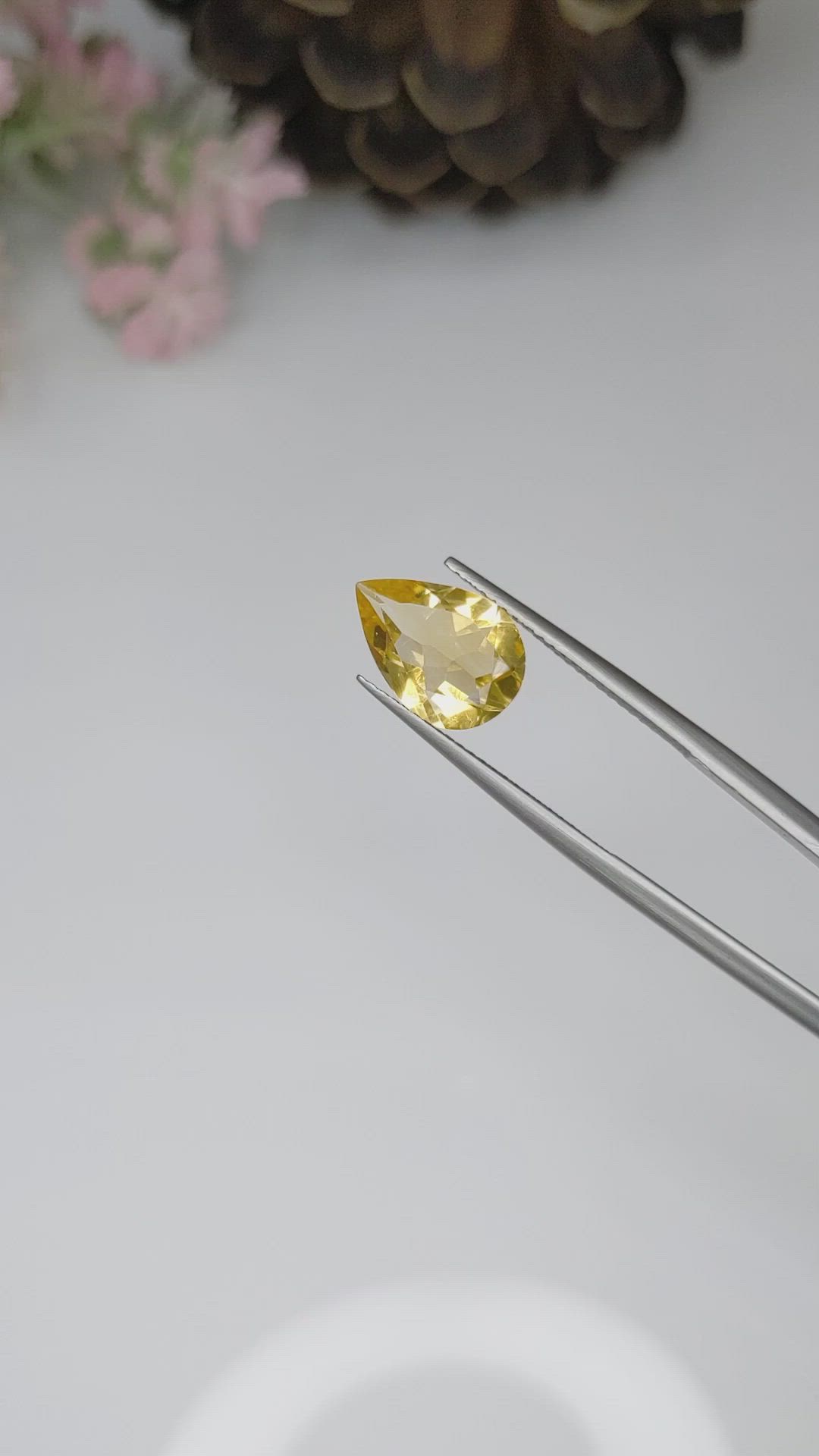 2.60 Ct. Citrine from Brazil Size Video