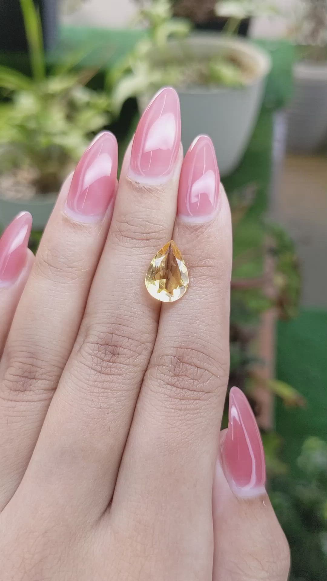 2.60 Ct. Citrine from Brazil Size Video