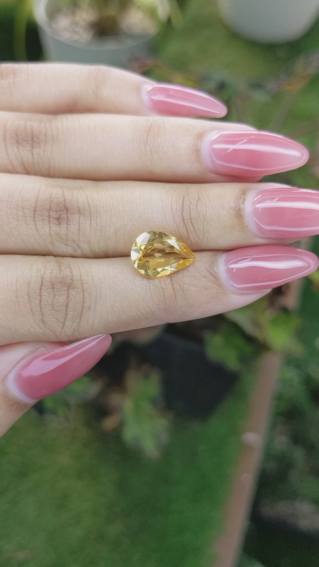 2.60 Ct. Citrine from Brazil Size Video