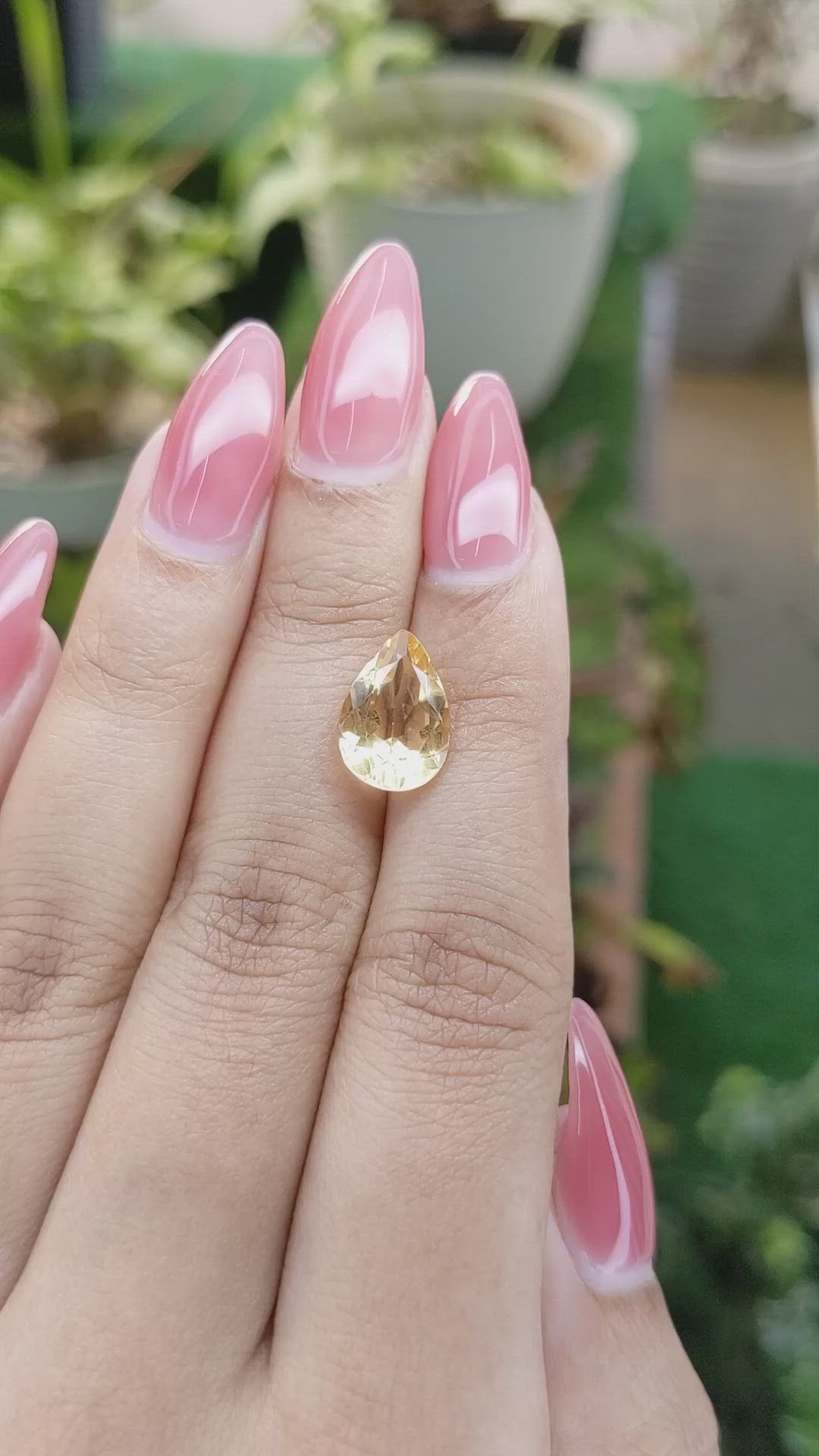 3.04 Ct. Citrine from Brazil Size Video