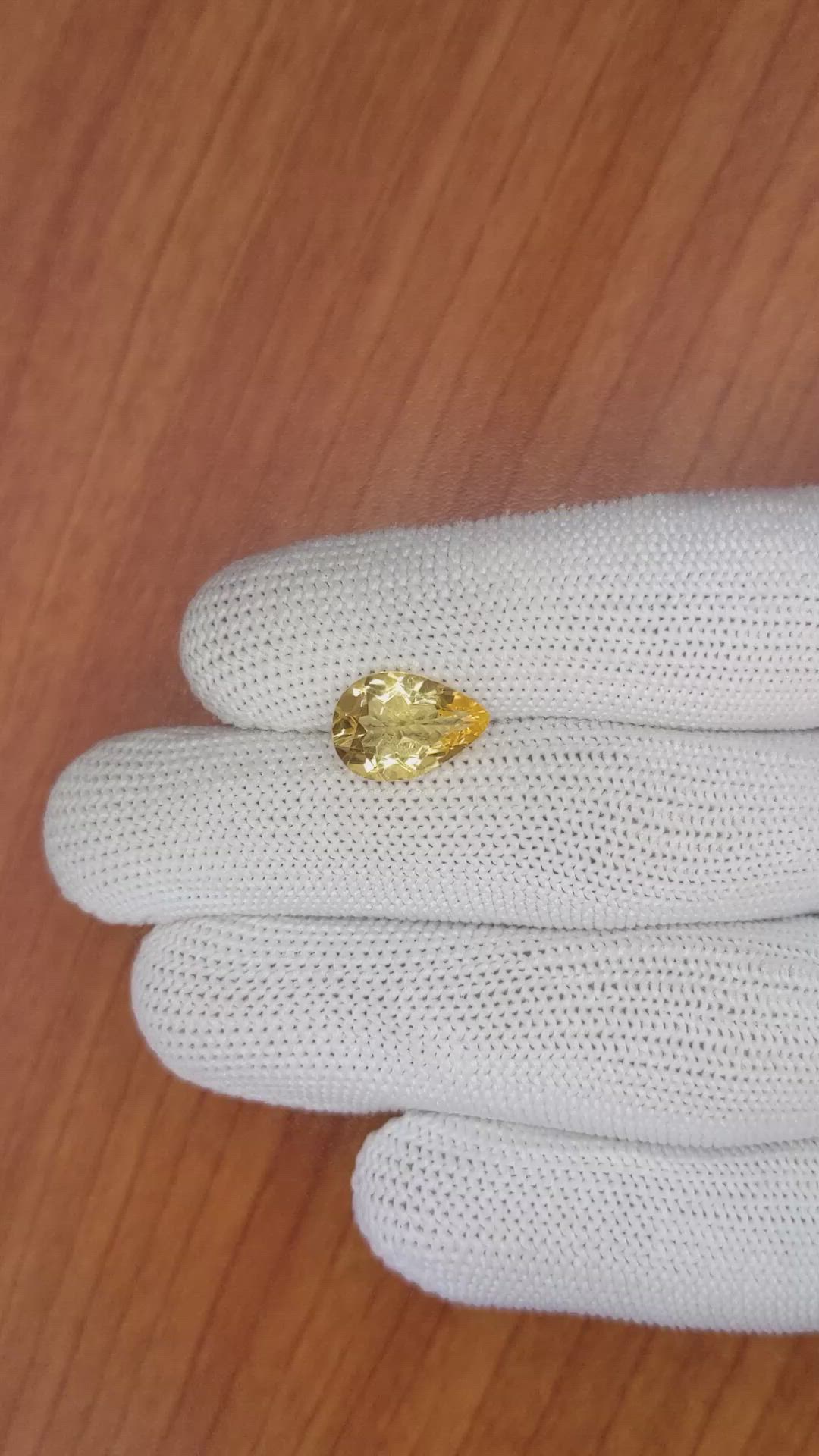 3.04 Ct. Citrine from Brazil Size Video