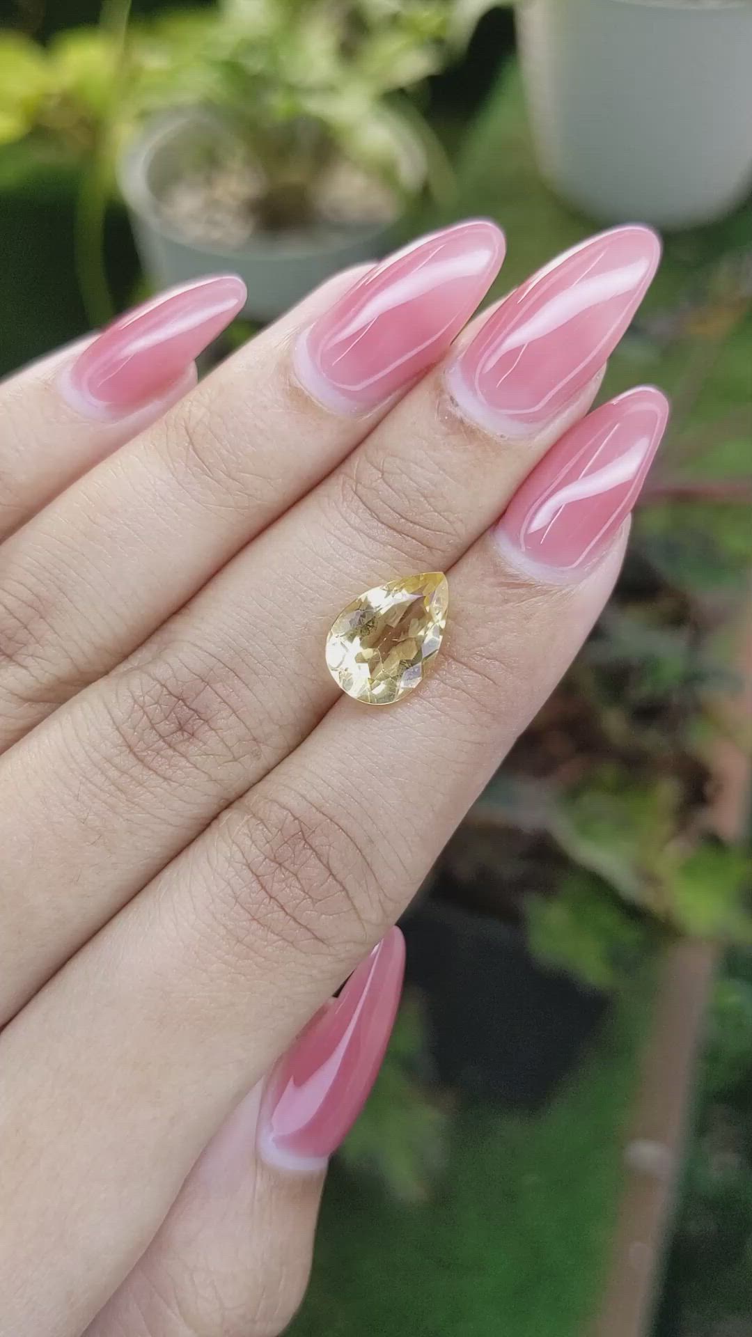 3.04 Ct. Citrine from Brazil Size Video