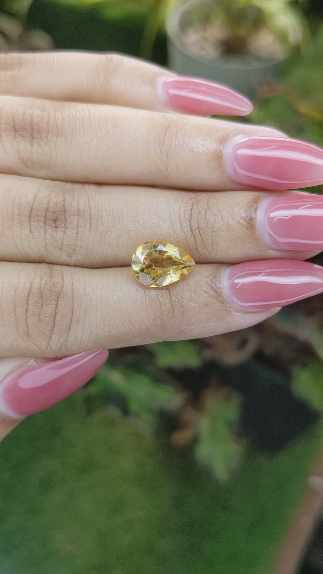 2.29 Ct. Citrine from Brazil Size Video