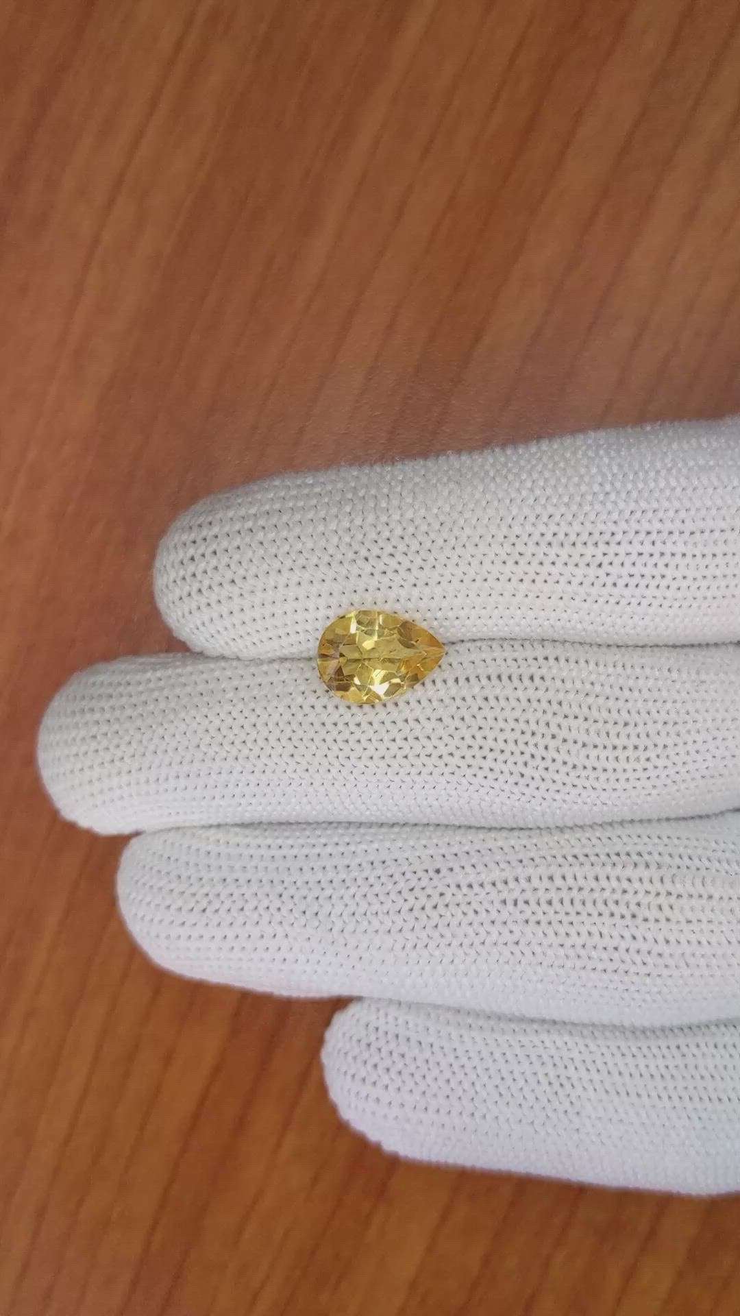 2.29 Ct. Citrine from Brazil Size Video