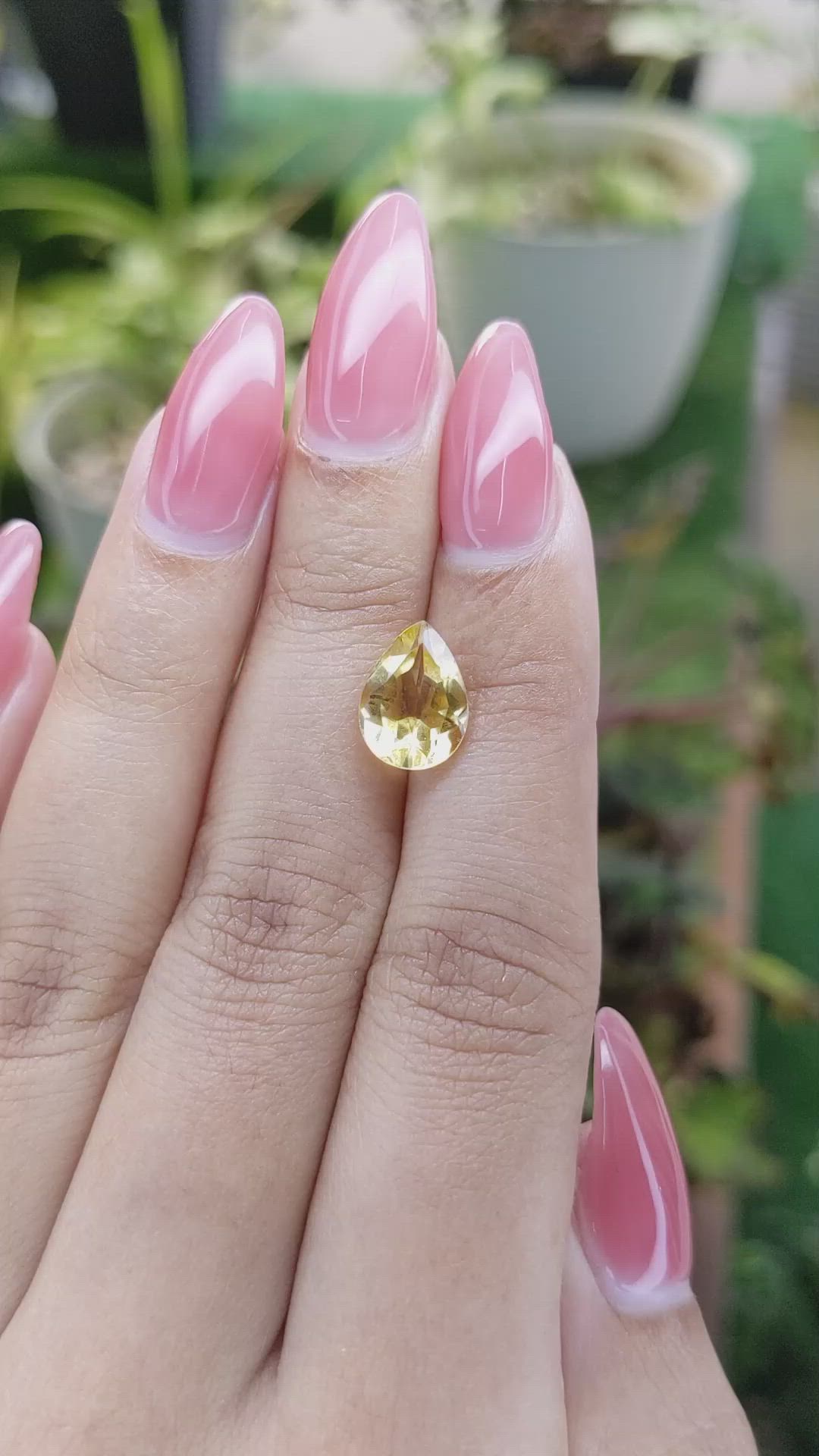 2.29 Ct. Citrine from Brazil Size Video