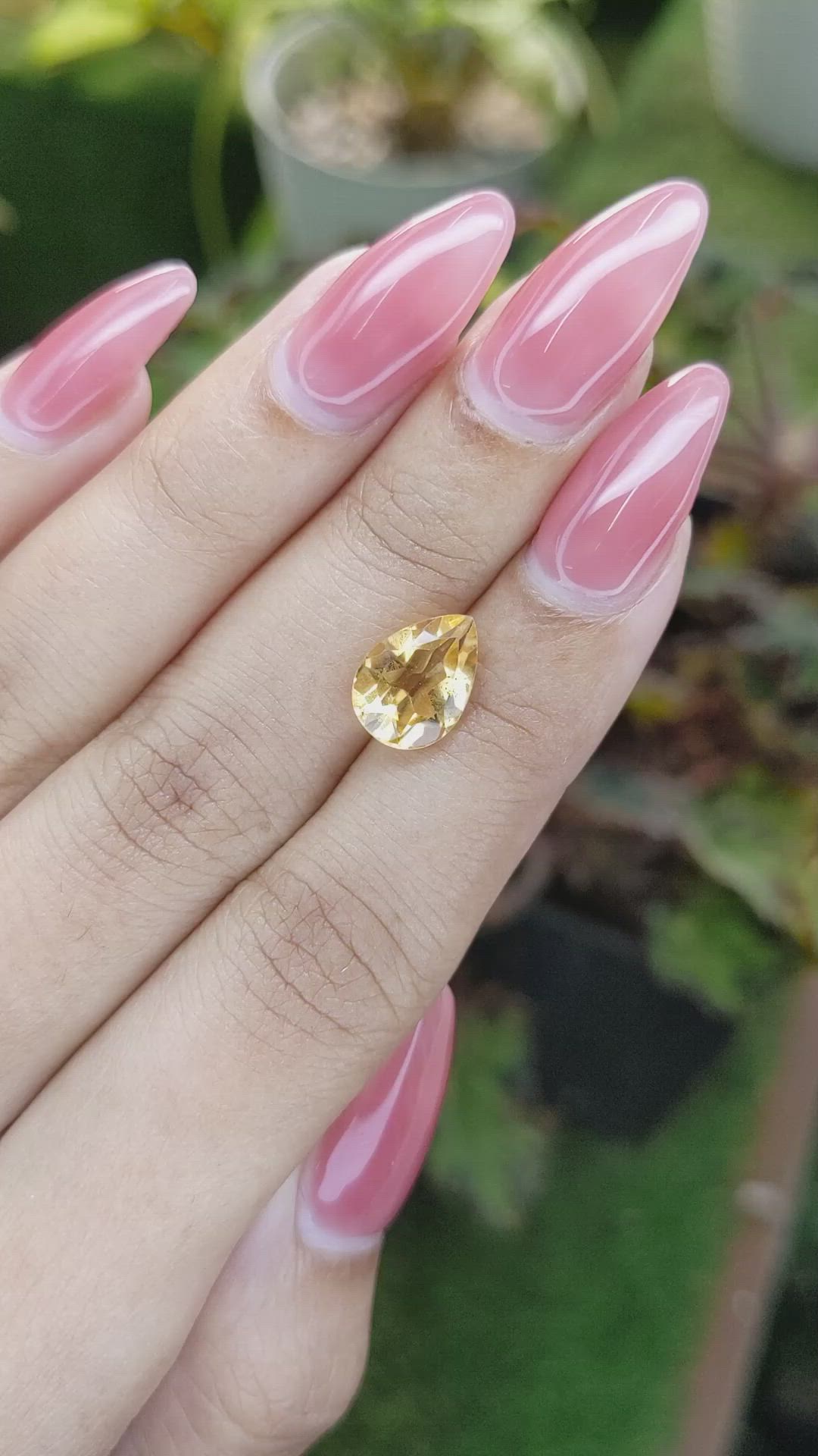 2.29 Ct. Citrine from Brazil Size Video