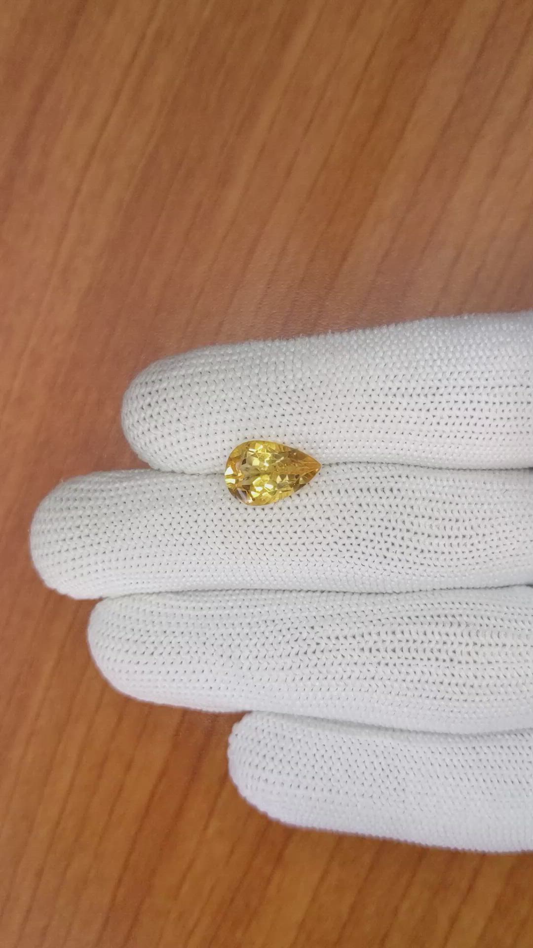 2.57 Ct. Citrine from Brazil Size Video
