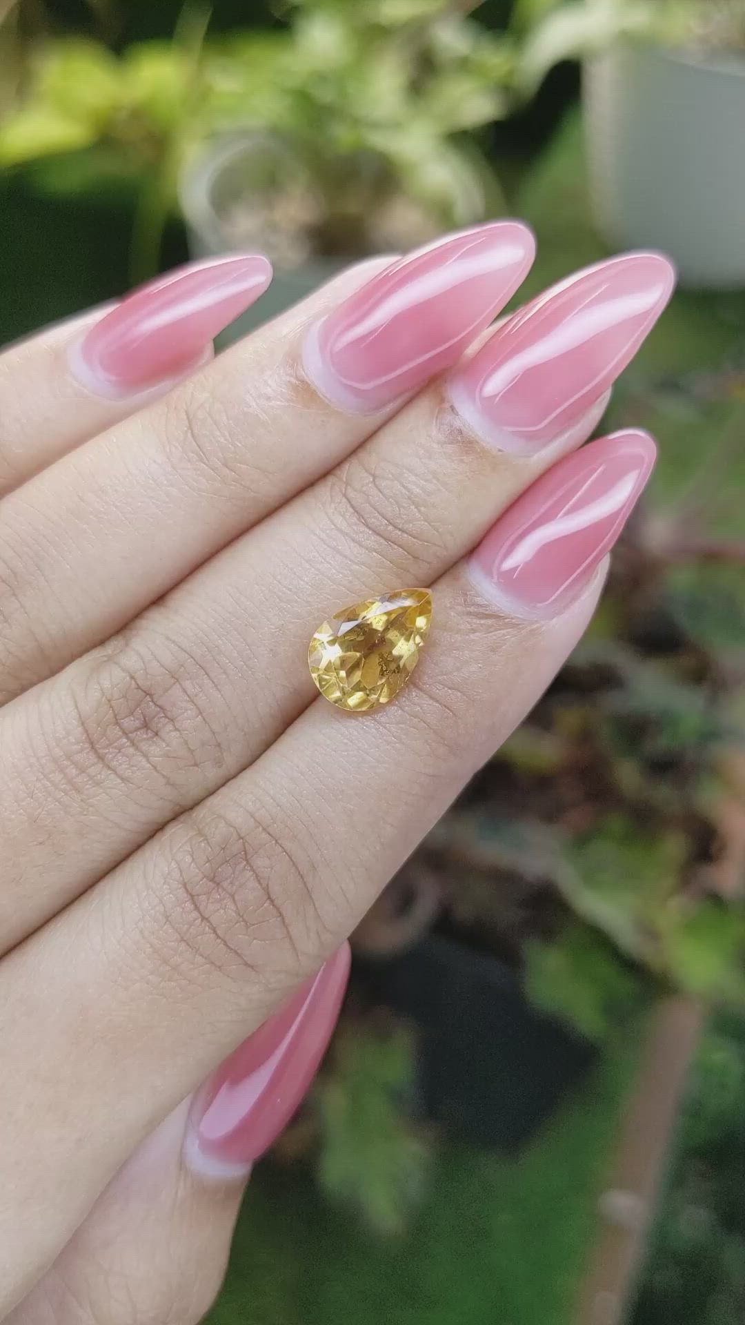 2.57 Ct. Citrine from Brazil Size Video