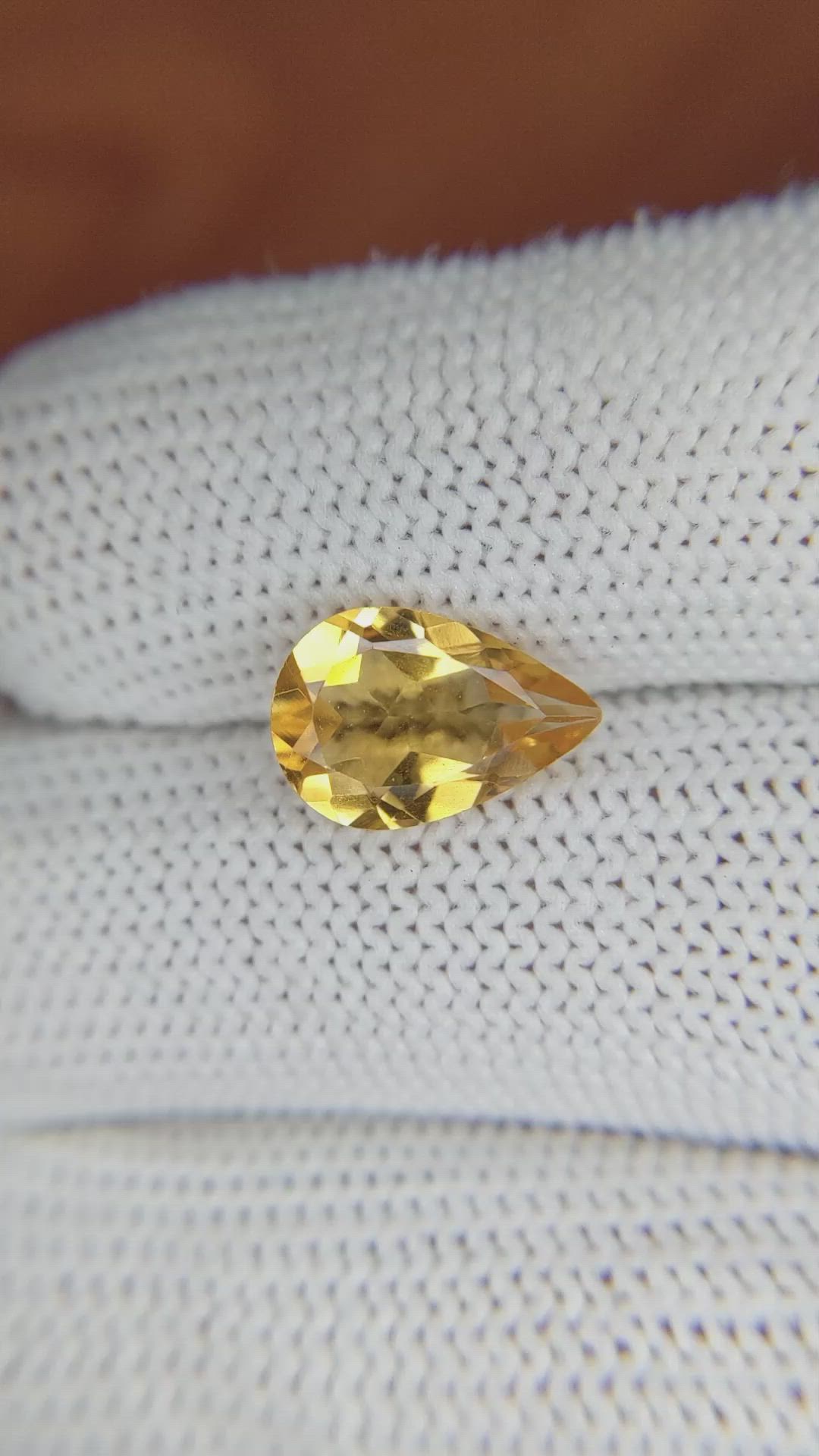 2.33 Ct. Citrine from Brazil Size Video