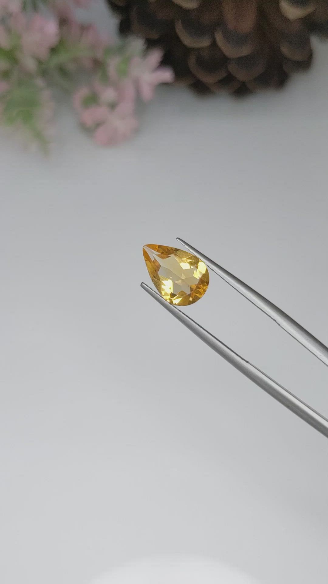 2.33 Ct. Citrine from Brazil Size Video