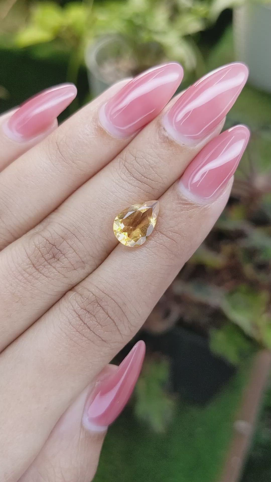 2.33 Ct. Citrine from Brazil Size Video