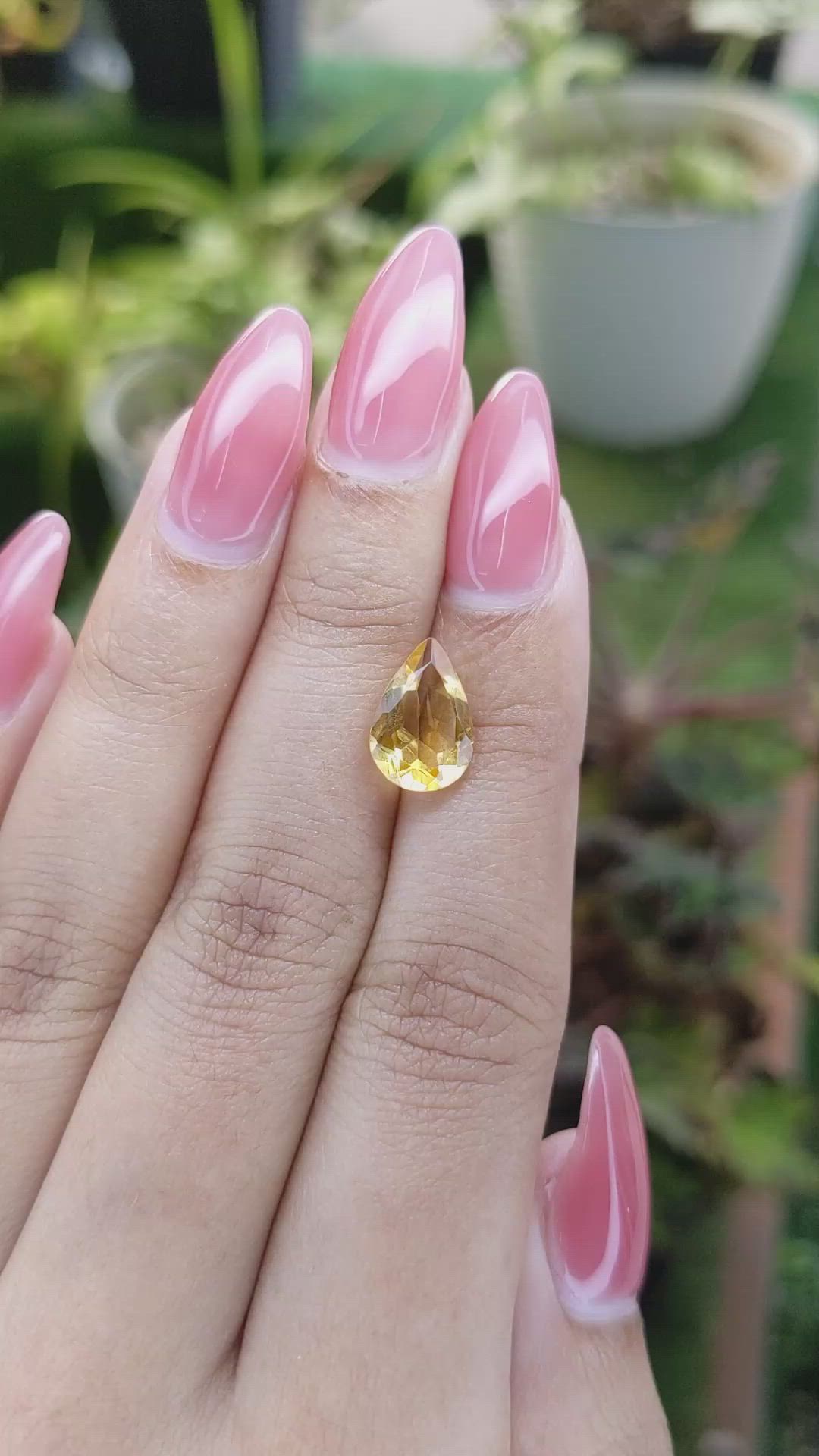 2.33 Ct. Citrine from Brazil Size Video