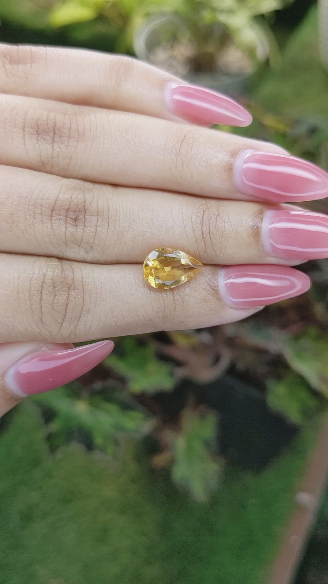 2.33 Ct. Citrine from Brazil Size Video