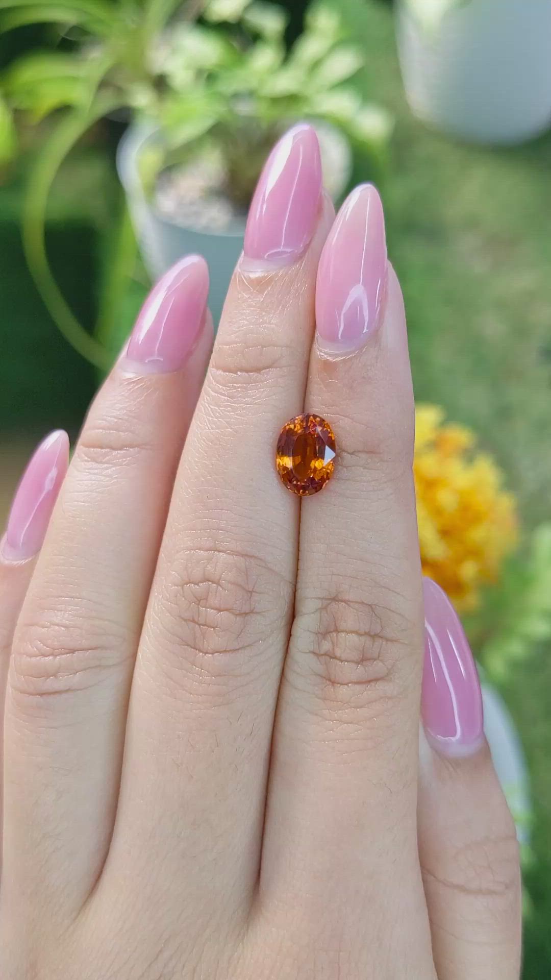 2.21 Ct. Hessonite Garnet from Madagascar Size Video