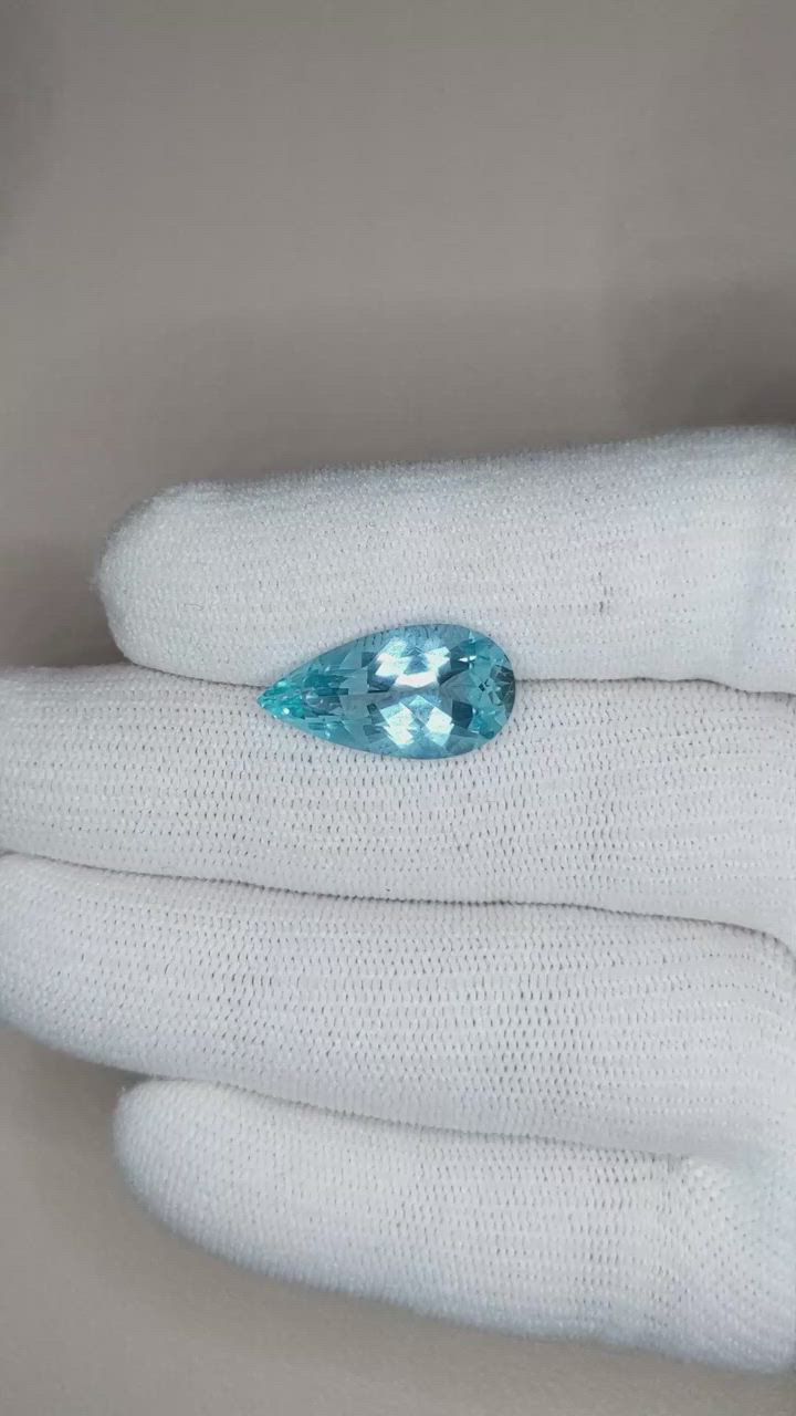 5.51 Ct. Aquamarine from Brazil Size Video