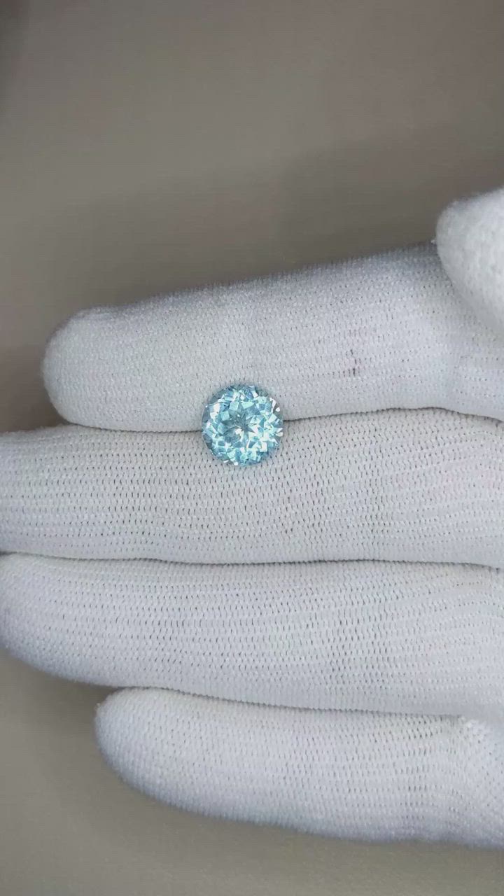 2.69 Ct. Aquamarine from Brazil Size Video