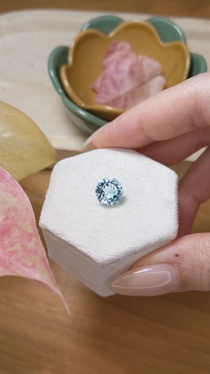 2.69 Ct. Aquamarine from Brazil Size Video
