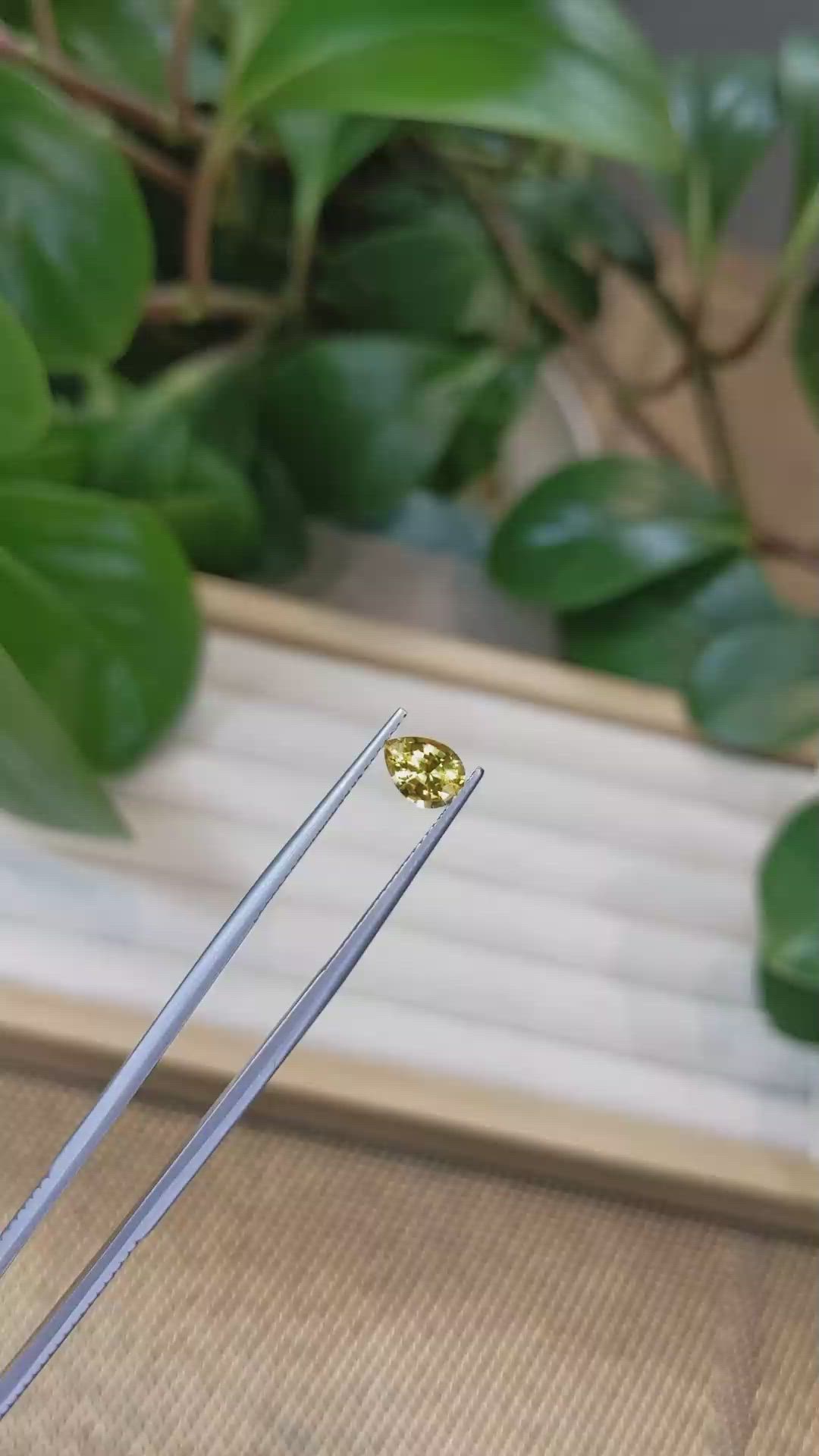 0.67 Ct. Citrine from Ceylon (Sri Lanka) Size Video