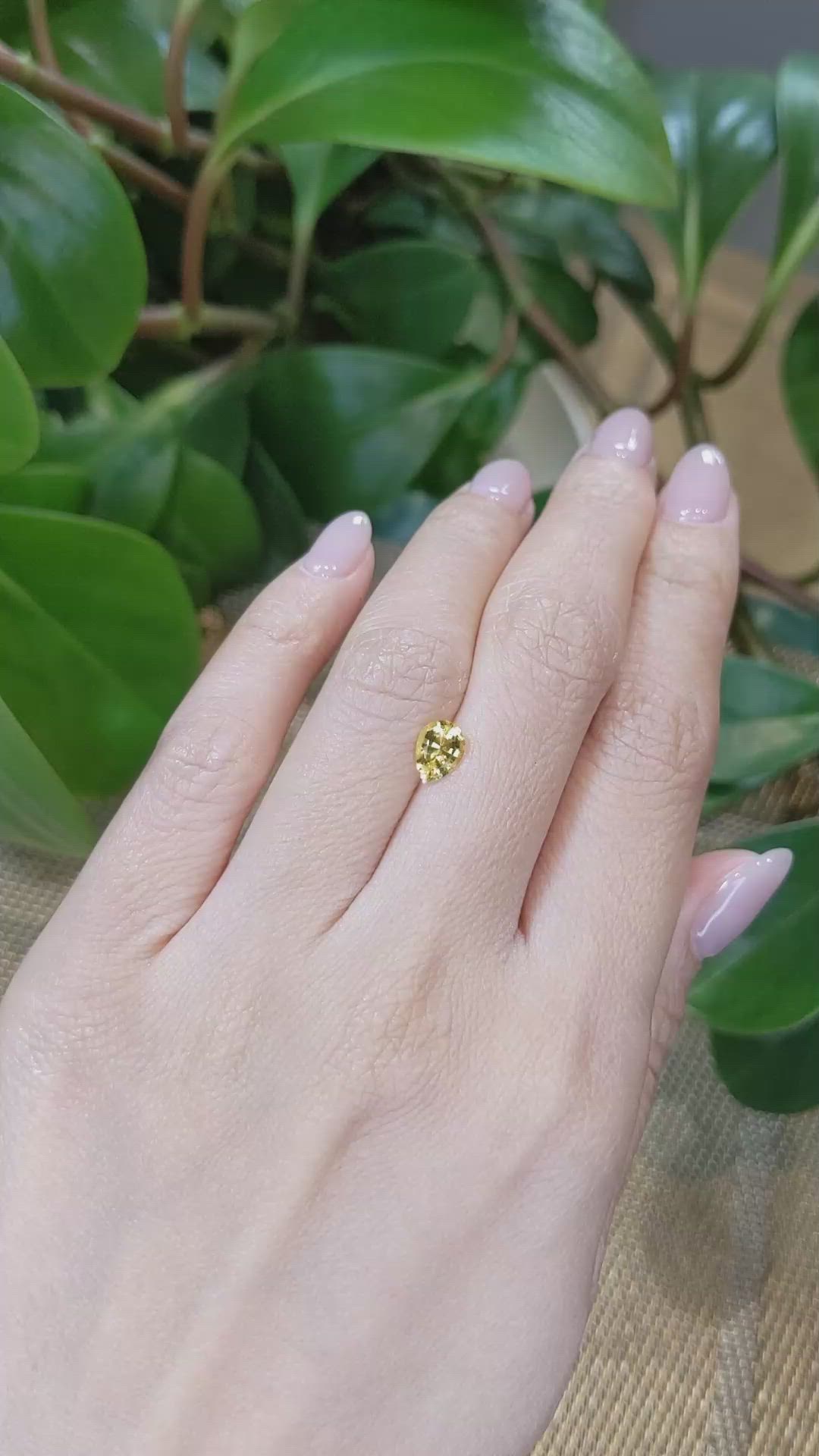 0.67 Ct. Citrine from Ceylon (Sri Lanka) Size Video