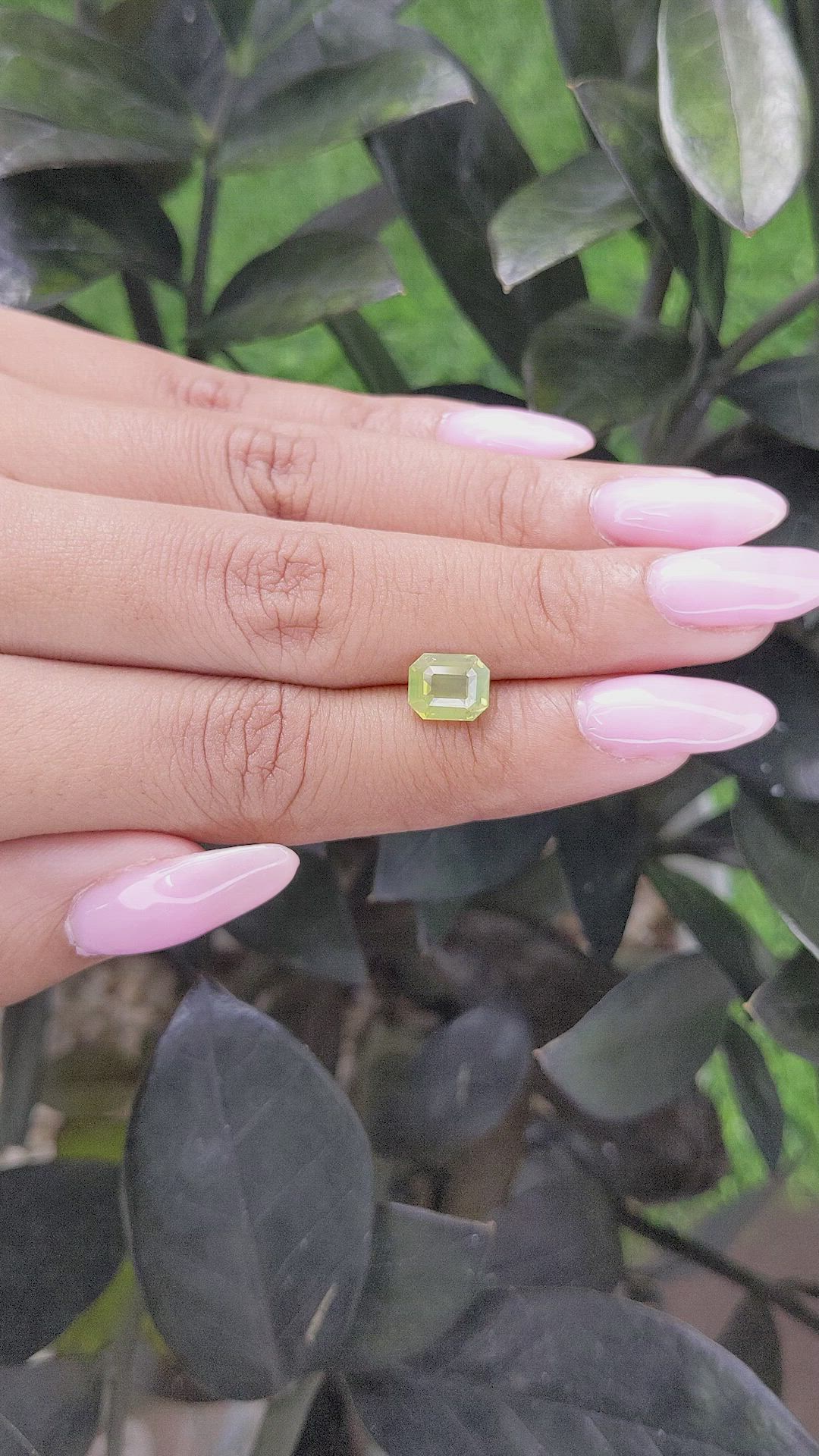 2.00 Ct. Chrysoberyl from Ceylon (Sri Lanka) Size Video