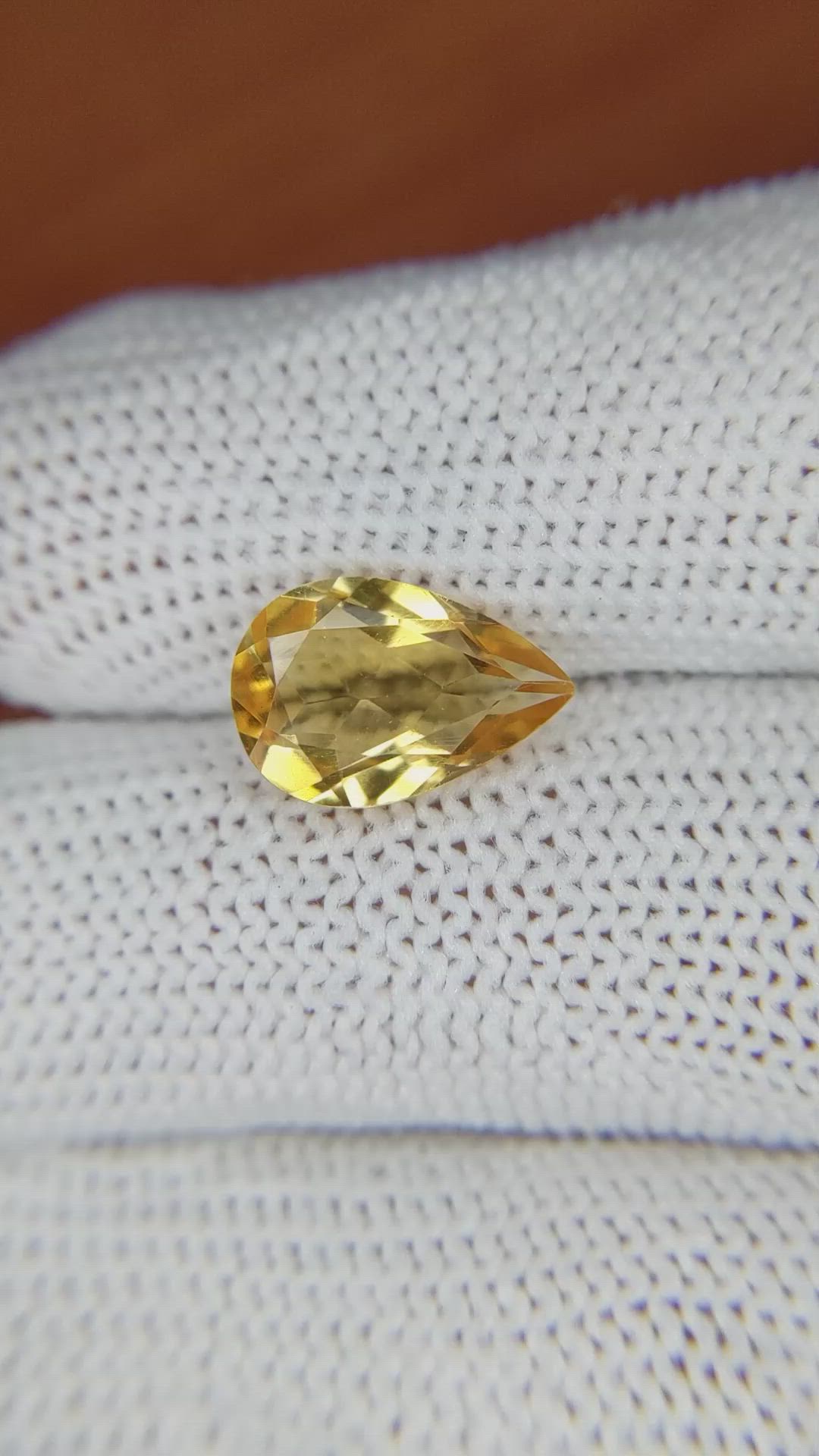 2.49 Ct. Citrine from Brazil Size Video
