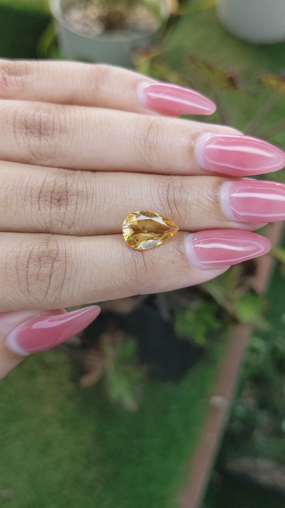 2.49 Ct. Citrine from Brazil Size Video