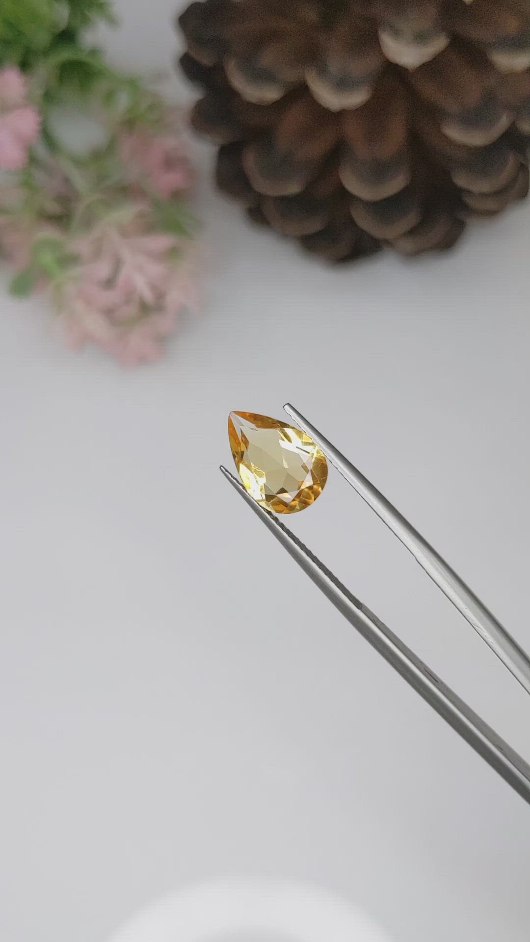 2.49 Ct. Citrine from Brazil Size Video