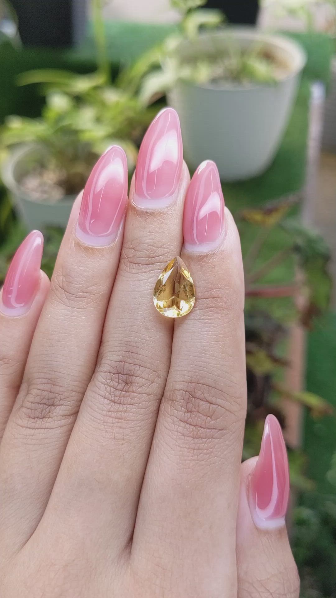 2.49 Ct. Citrine from Brazil Size Video