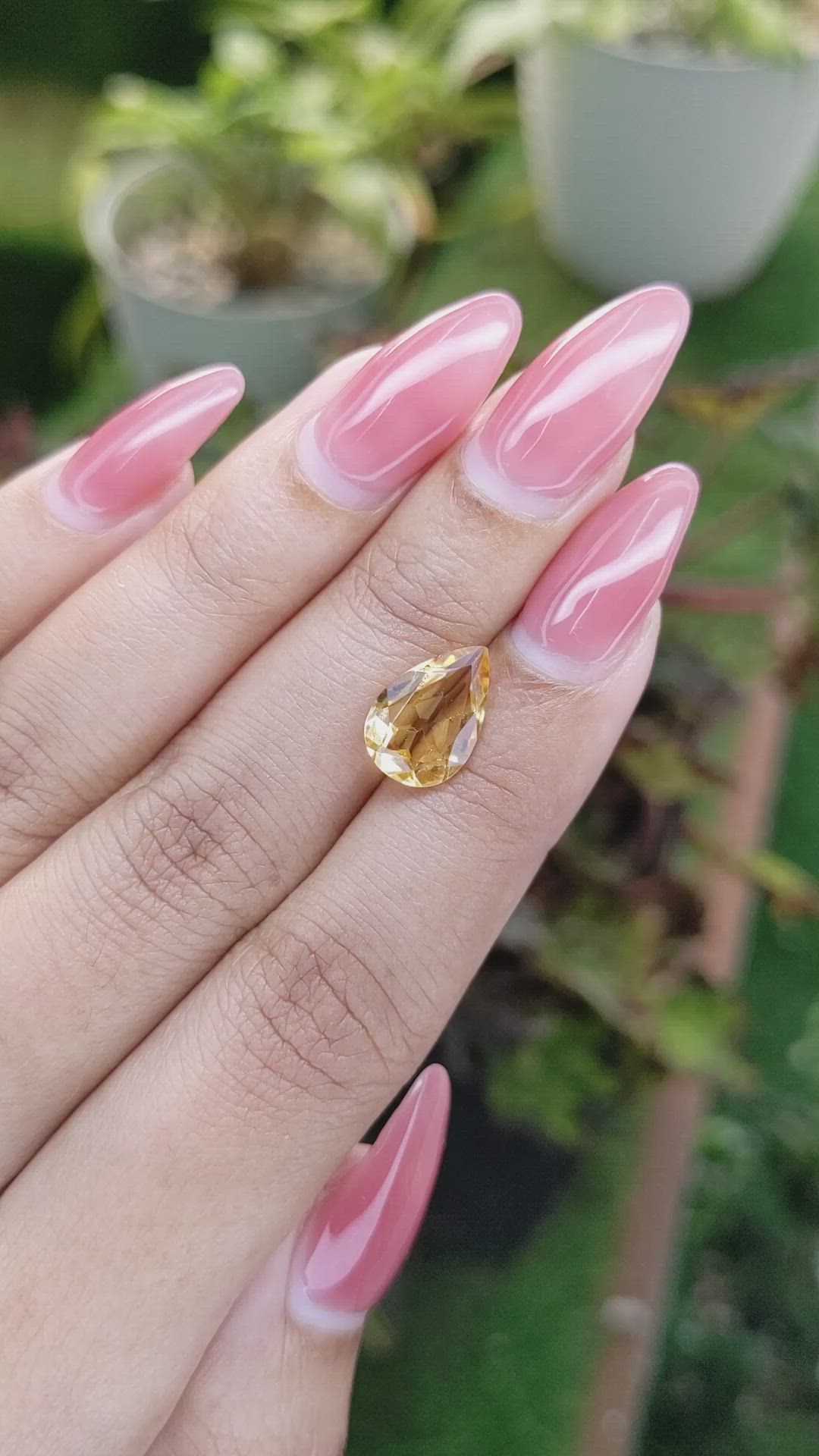 2.49 Ct. Citrine from Brazil Size Video
