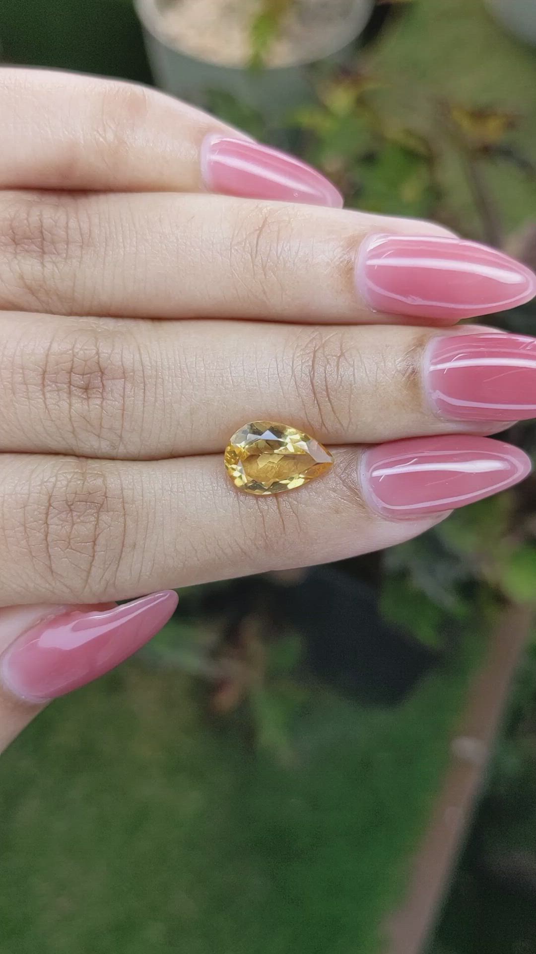 2.31 Ct. Citrine from Brazil Size Video