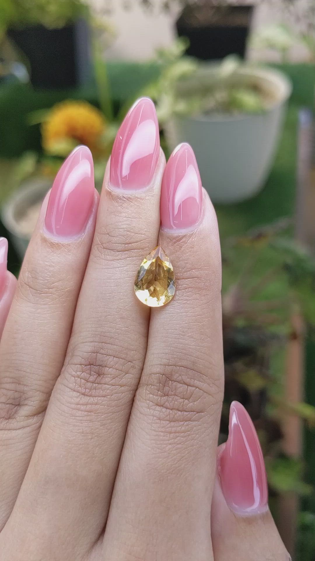 2.31 Ct. Citrine from Brazil Size Video