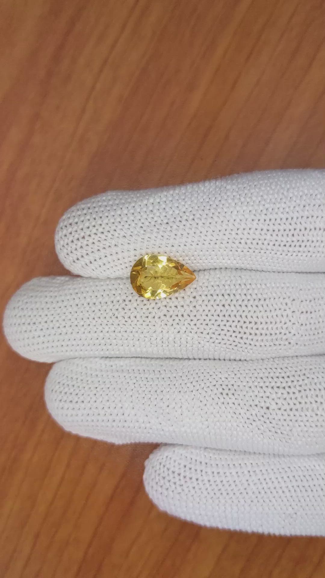 2.31 Ct. Citrine from Brazil Size Video