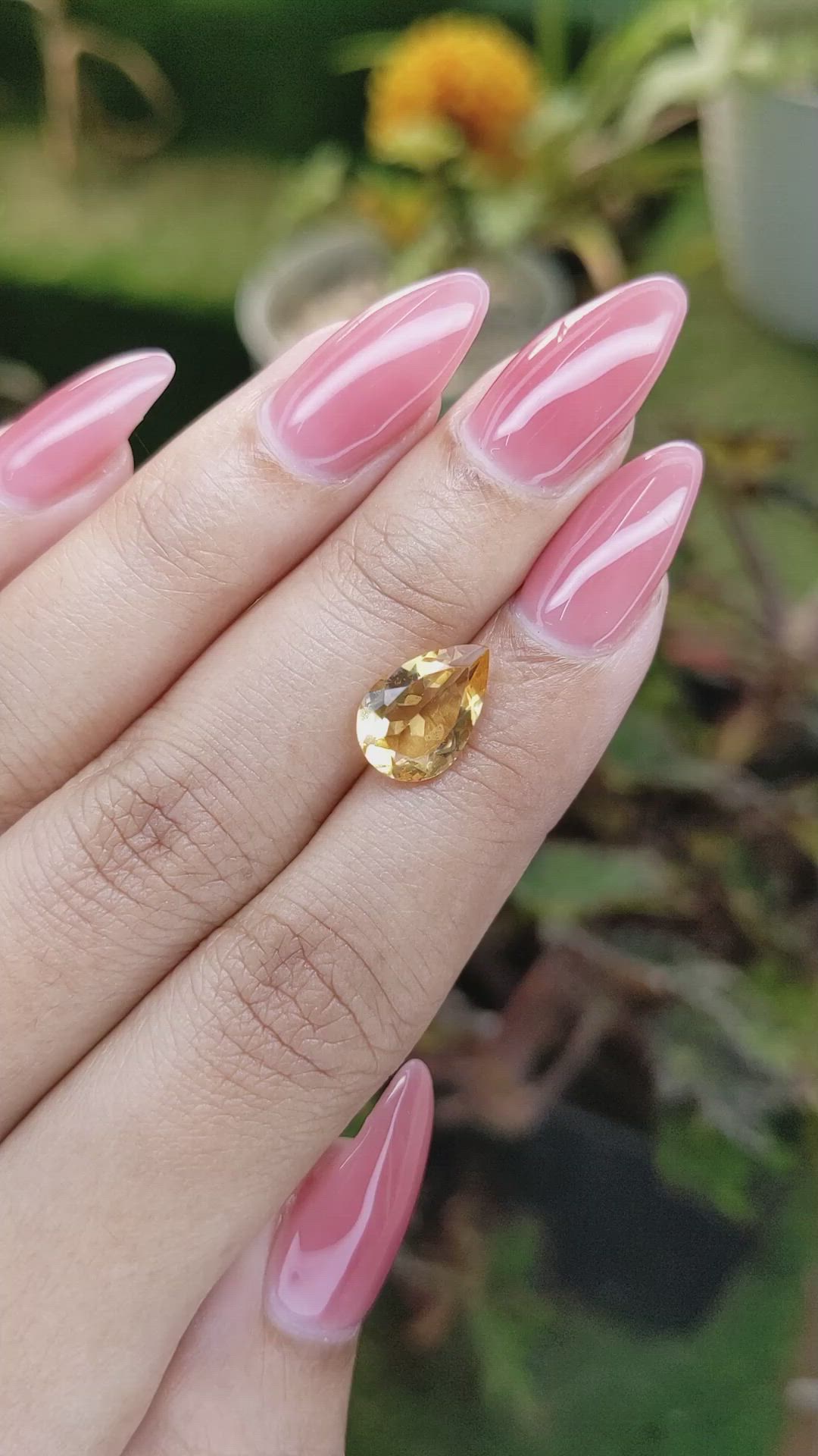 2.31 Ct. Citrine from Brazil Size Video