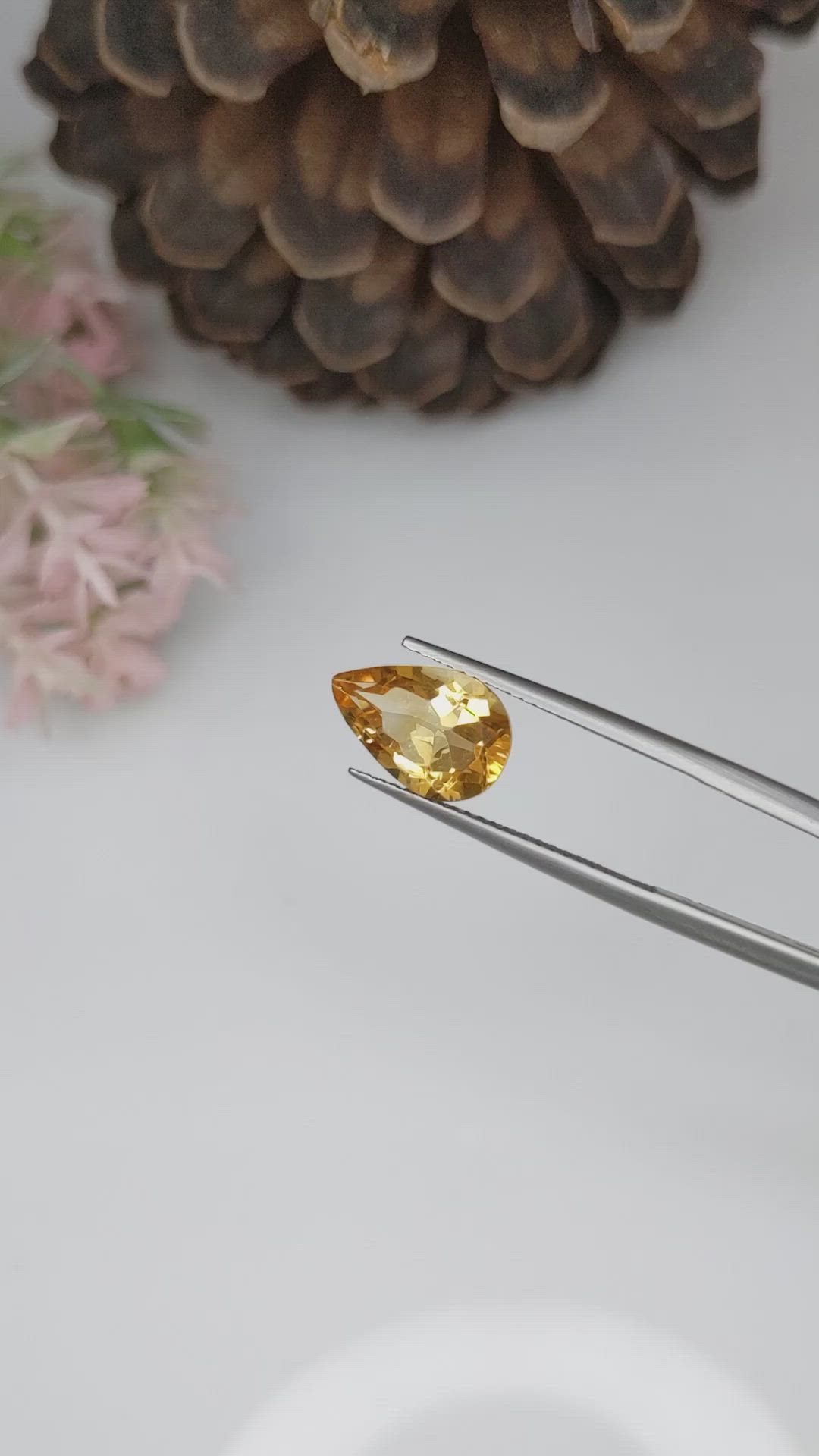 2.60 Ct. Citrine from Brazil Size Video