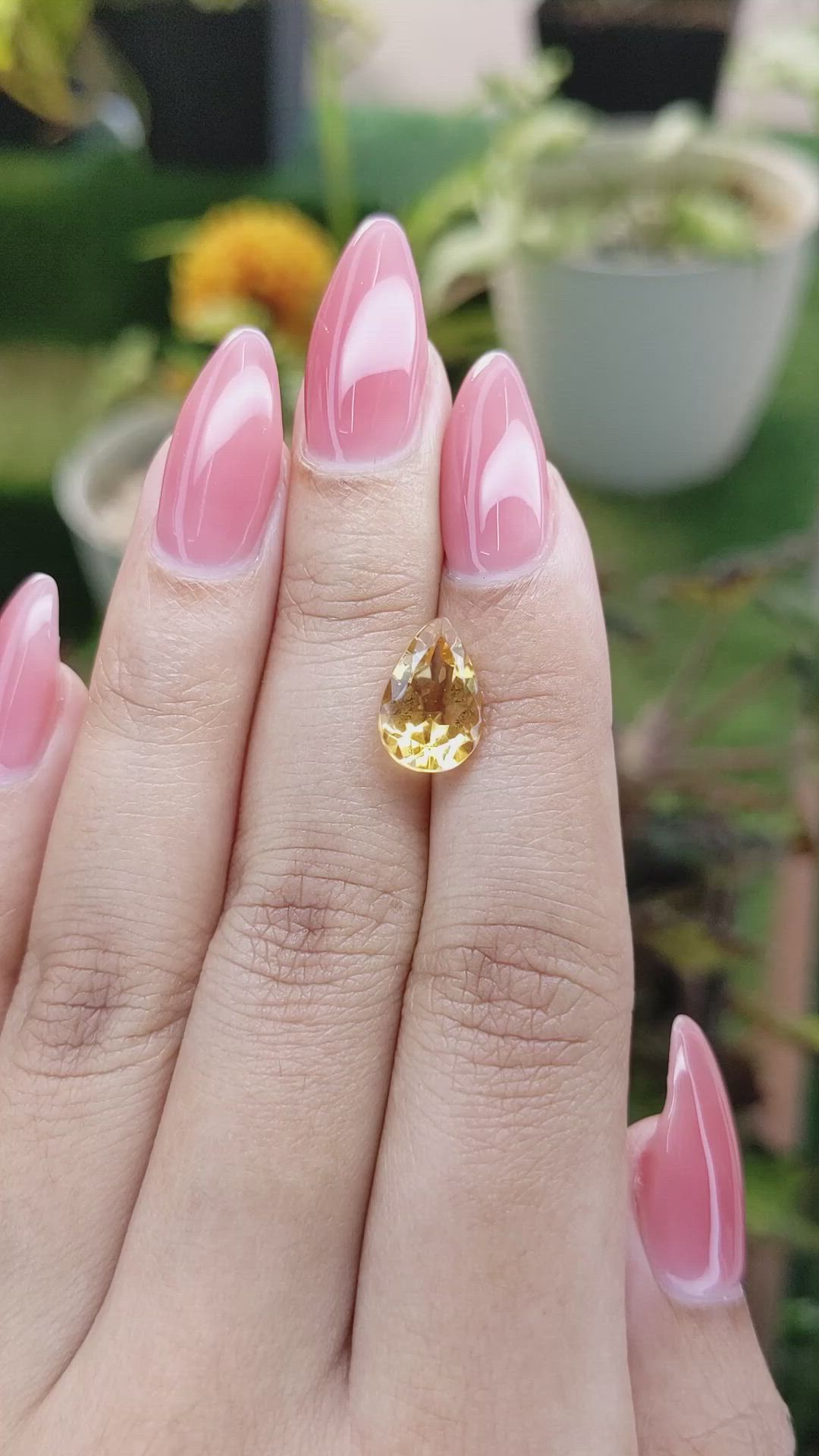 2.60 Ct. Citrine from Brazil Size Video