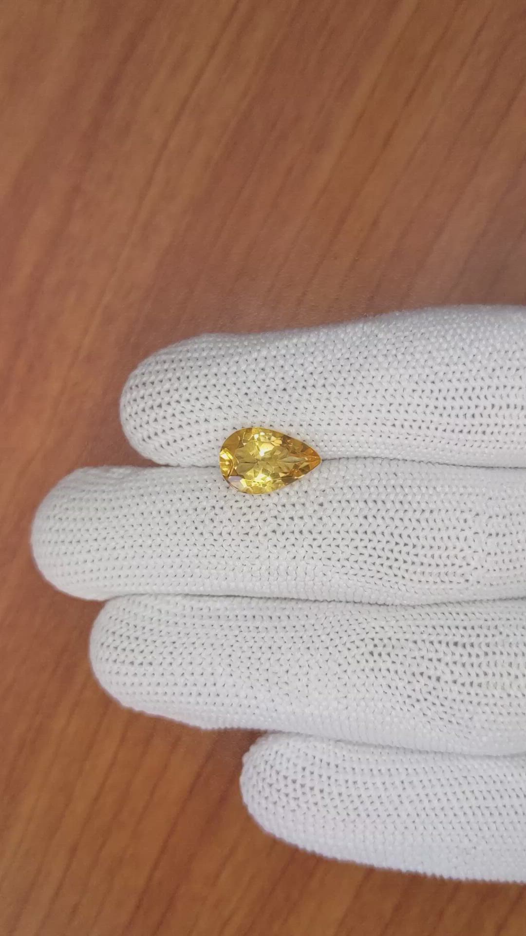 2.60 Ct. Citrine from Brazil Size Video