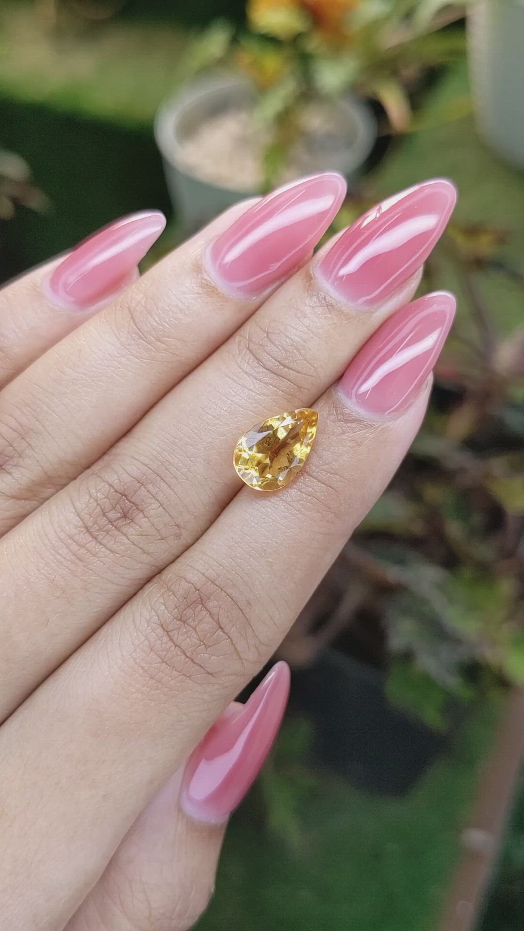 2.60 Ct. Citrine from Brazil Size Video