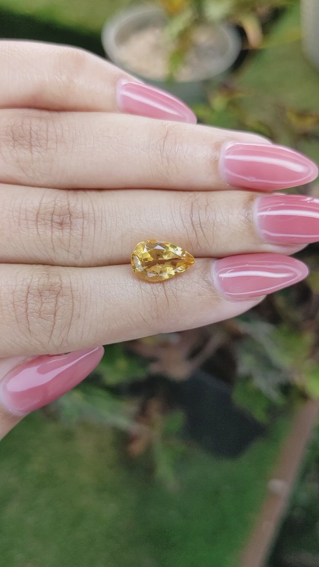 2.60 Ct. Citrine from Brazil Size Video