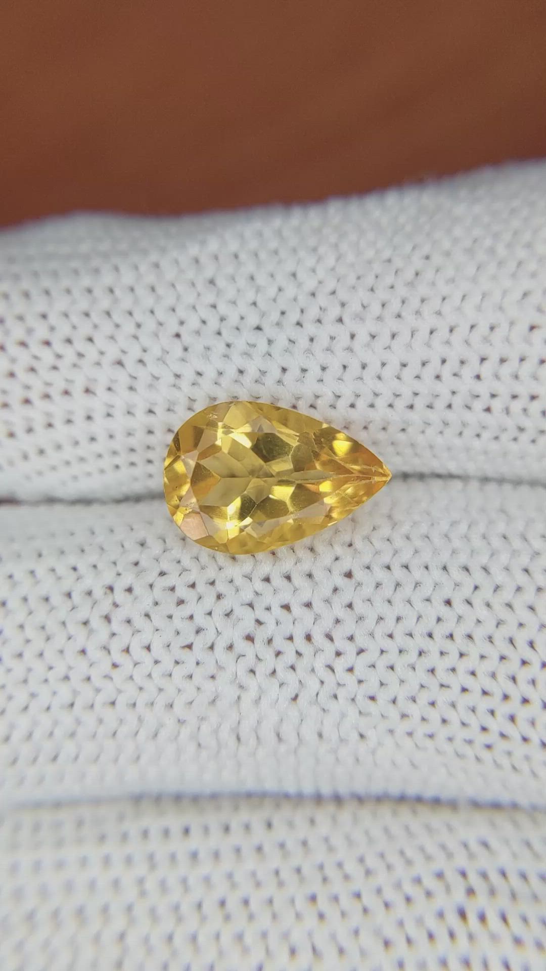 2.64 Ct. Citrine from Brazil Size Video