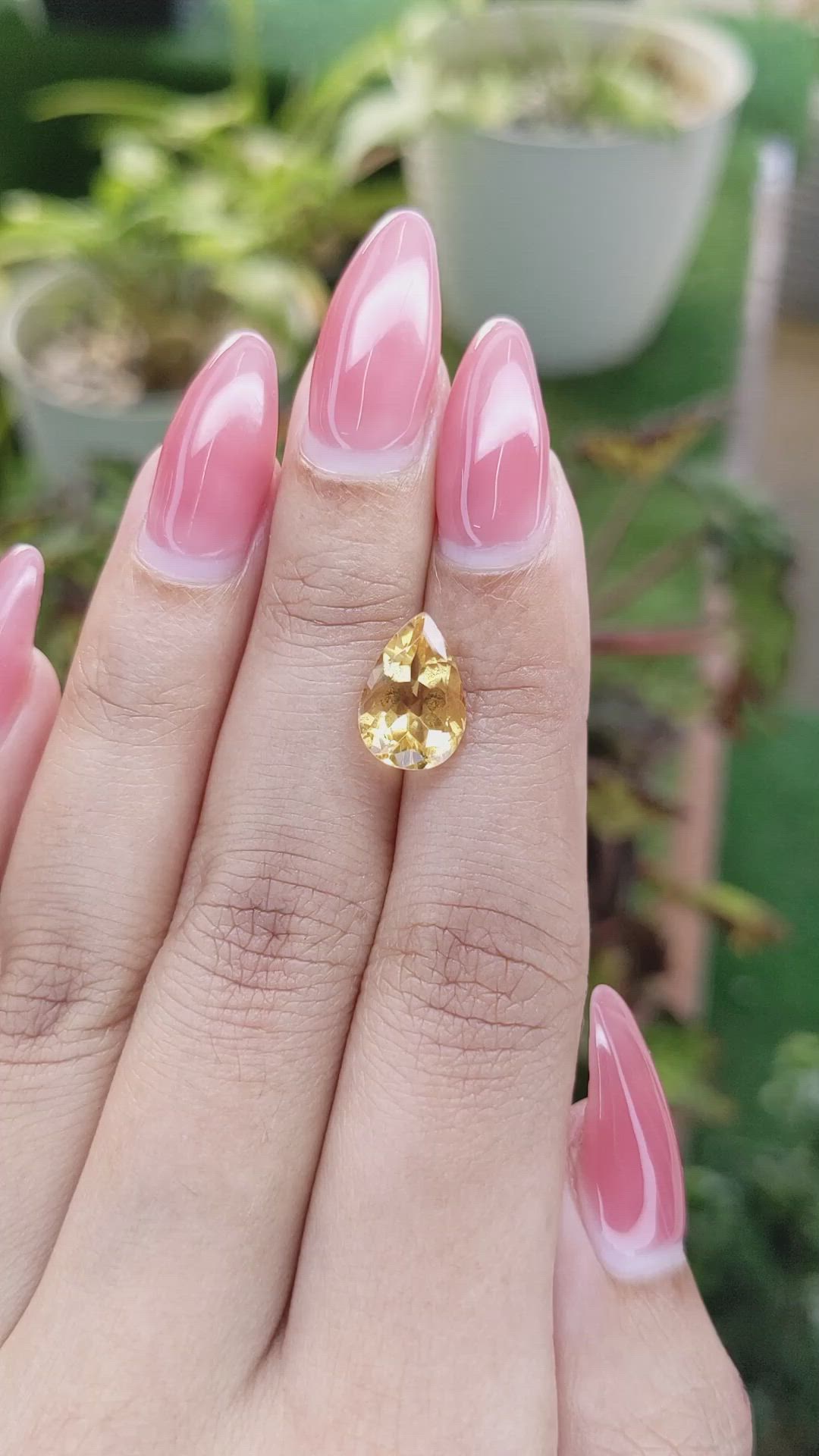 2.64 Ct. Citrine from Brazil Size Video
