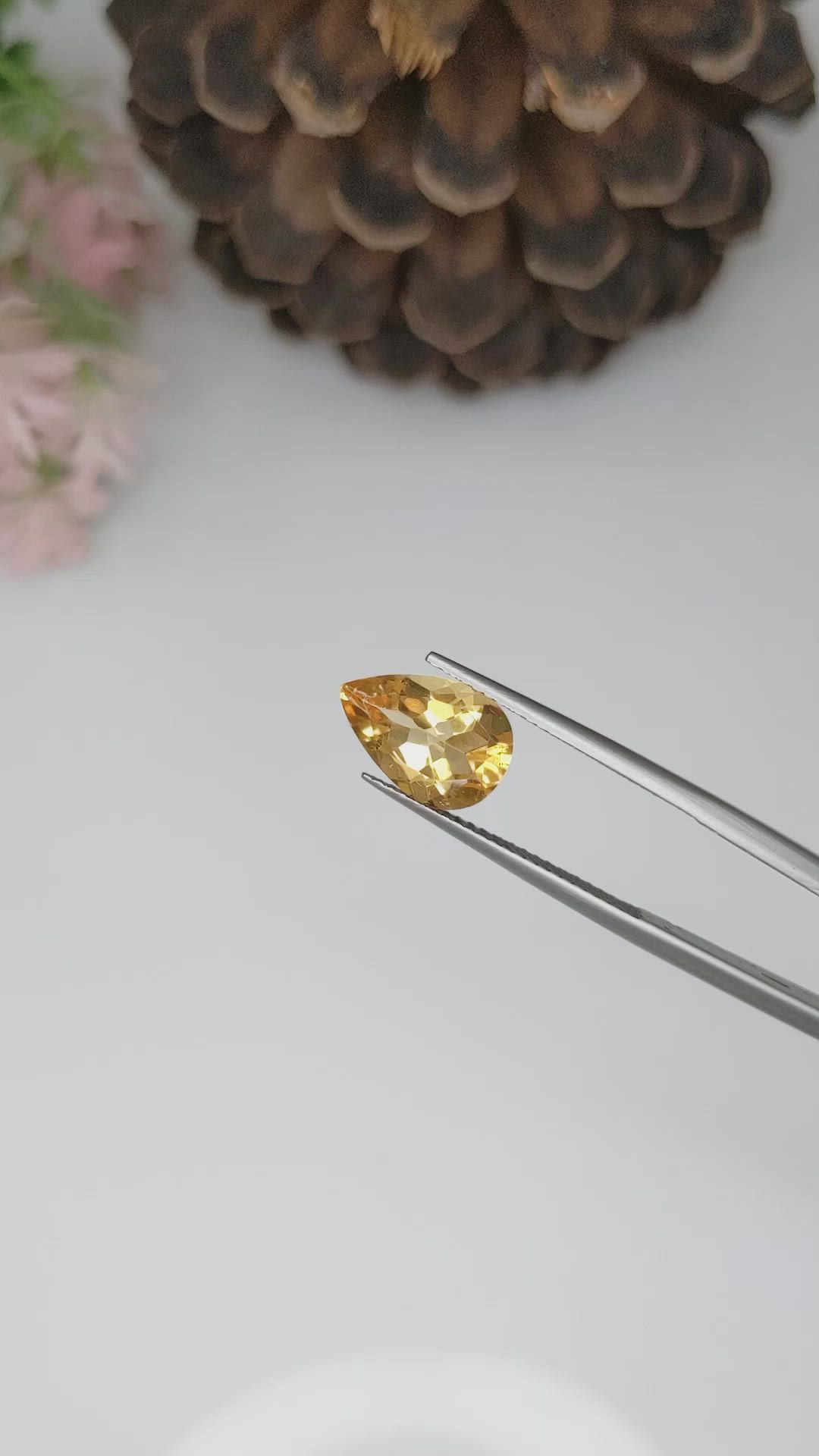 2.64 Ct. Citrine from Brazil Size Video